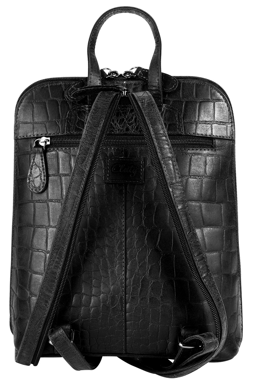 Cluty Cityrucksack, echt Leder