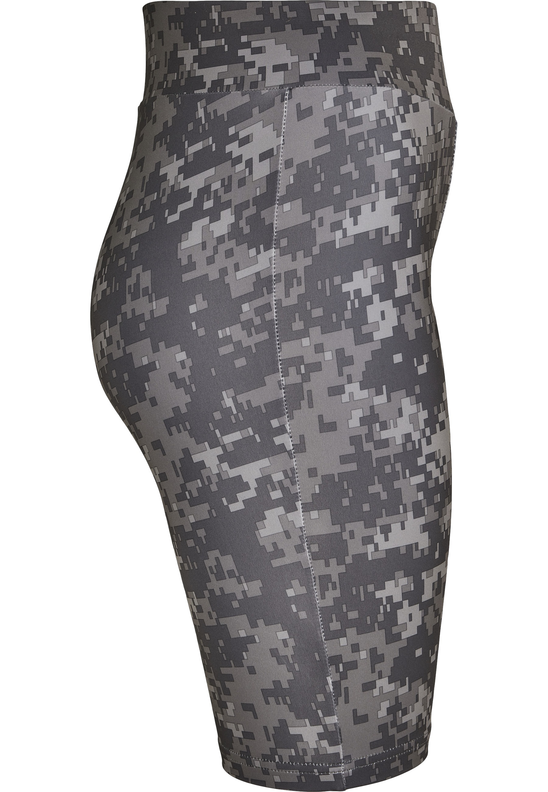 URBAN CLASSICS Stoffhose »Urban Classics Damen Ladies High Waist Camo Tech Cycle Shorts«