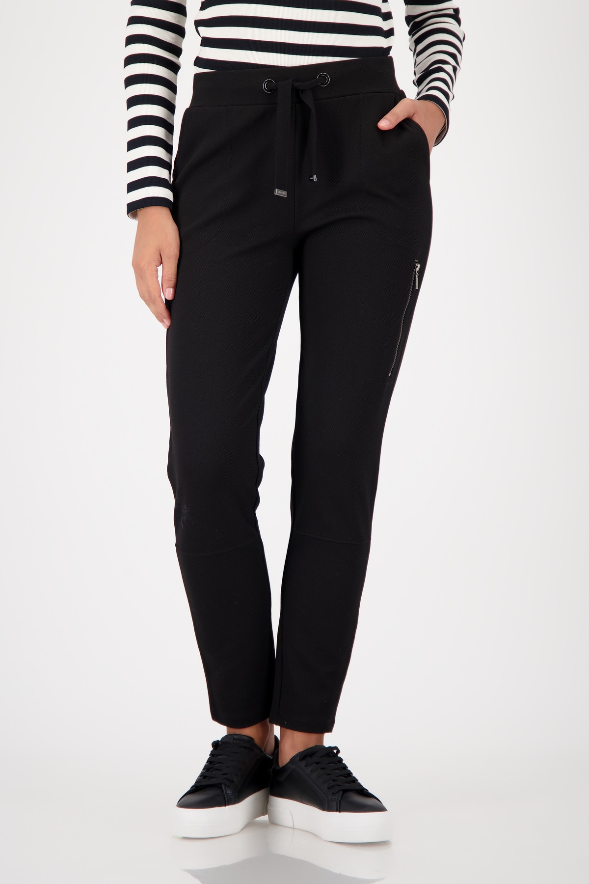 Monari Jogger Pants "Hose Basic Rippe", Mit schmaler Beinform günstig online kaufen