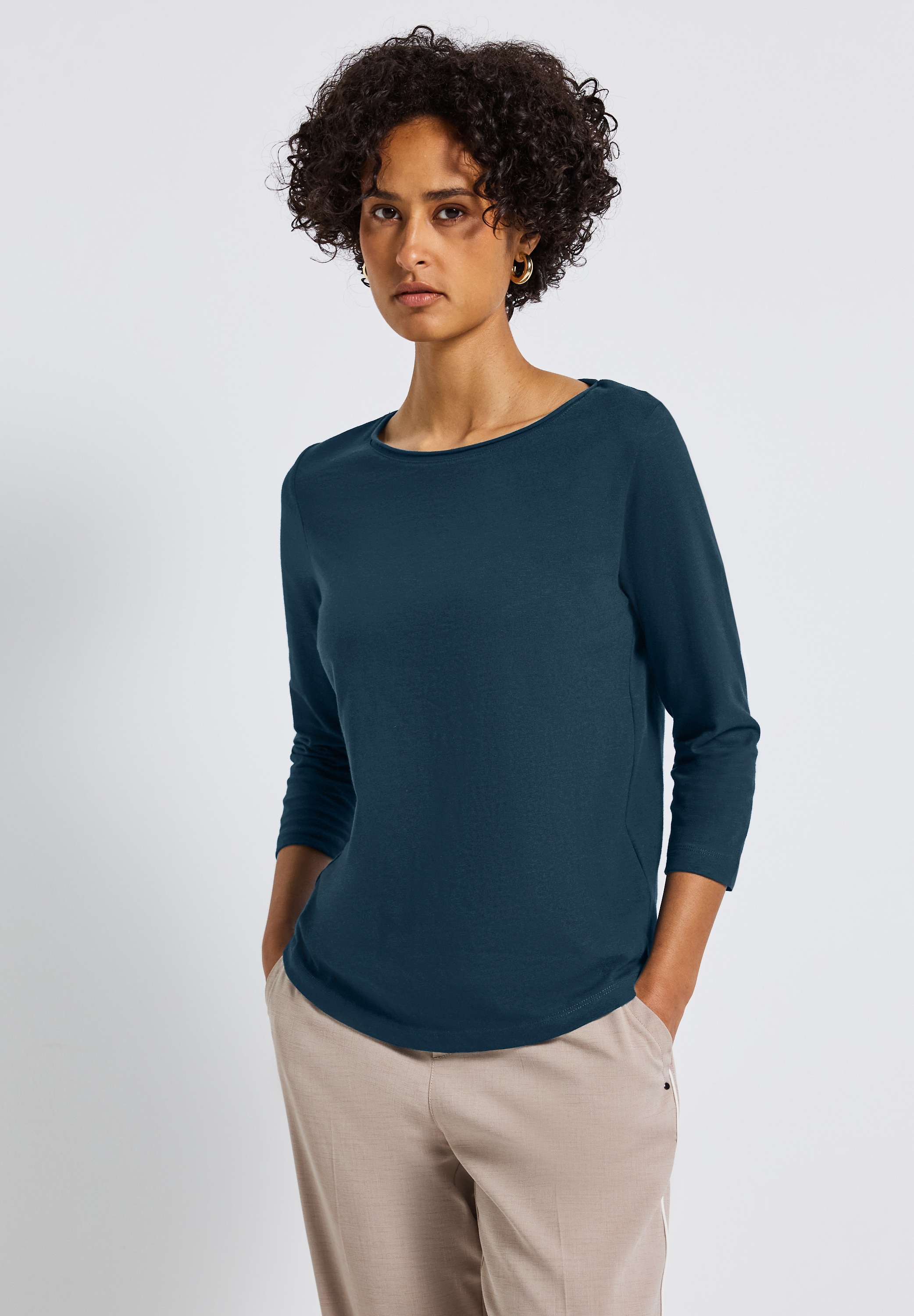 STREET ONE T-Shirt aus reiner Baumwolle günstig online kaufen