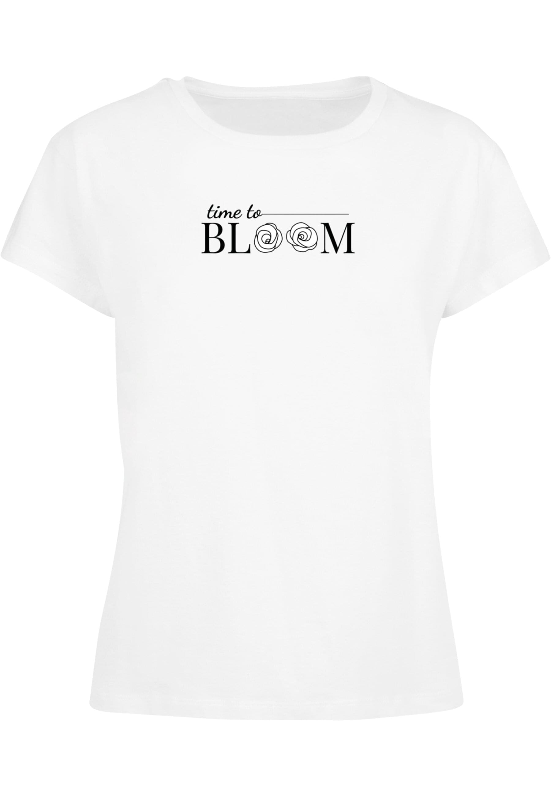 Merchcode T-Shirt "Merchcode Damen Ladies Pretty Time to bloom - Box Tee" günstig online kaufen