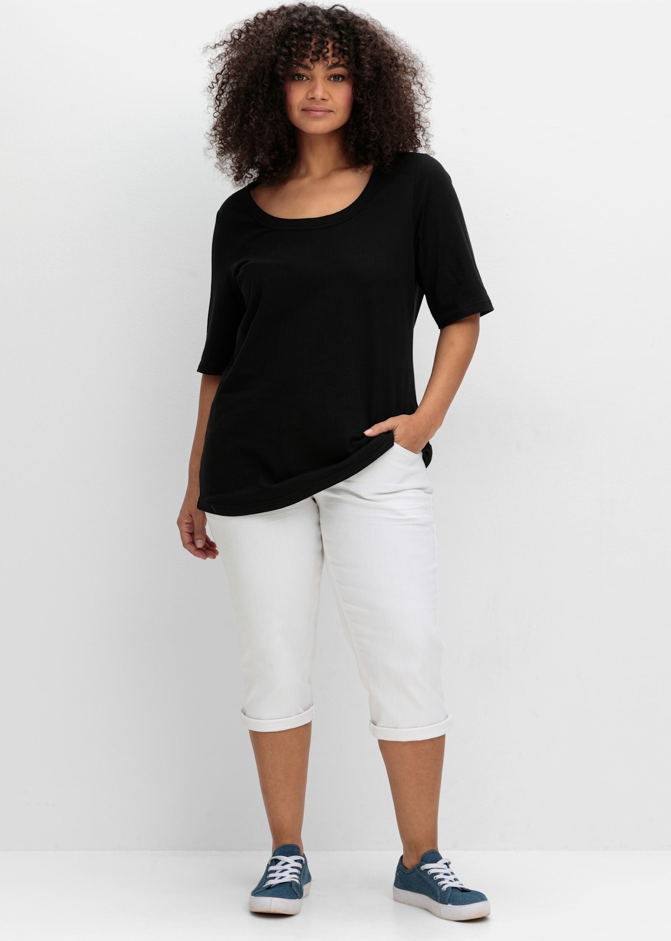 Sheego T-Shirt "T-Shirt", (1 tlg.) günstig online kaufen