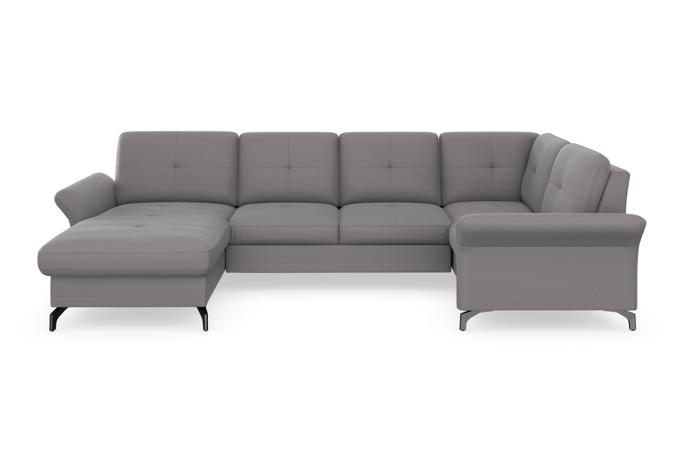 Home affaire Wohnlandschaft "Calando U-Form" wahlweise mit Bettfunktion, Be günstig online kaufen