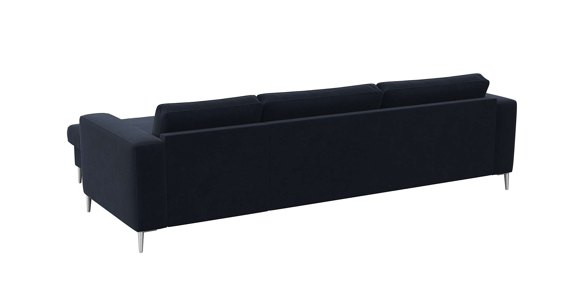FLEXLUX Ecksofa »Fiore, super Sitzkomfort durch Kaltschaum im Sitz, L-Form«, breite Armlehnen, Füße Alu