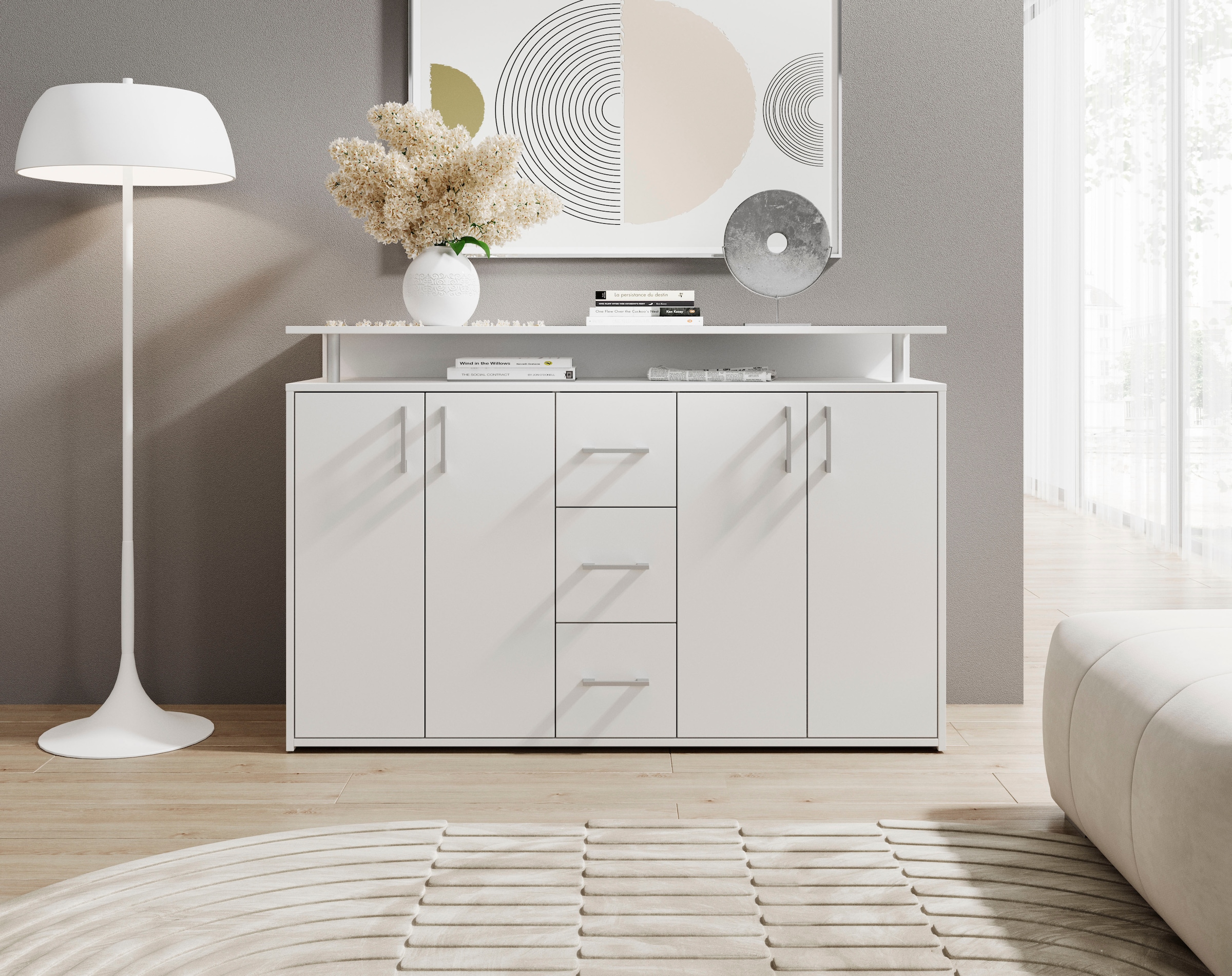 HBZ Sideboard "Drivno Sideboard, B/H/T 139x90x34 cm" 1 Stk. tlg. Breite 139 günstig online kaufen