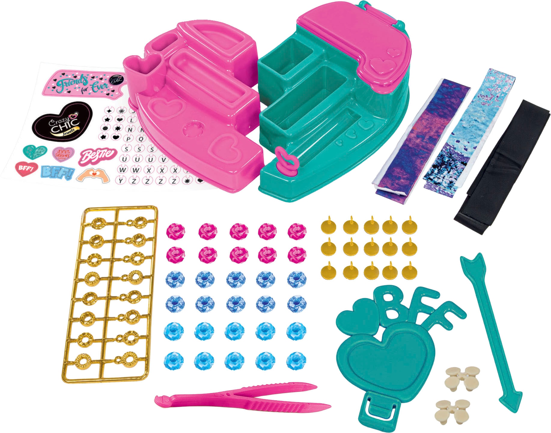 Clementoni® Kreativset »Crazy Chic, BFF Schmuck-Atelier«