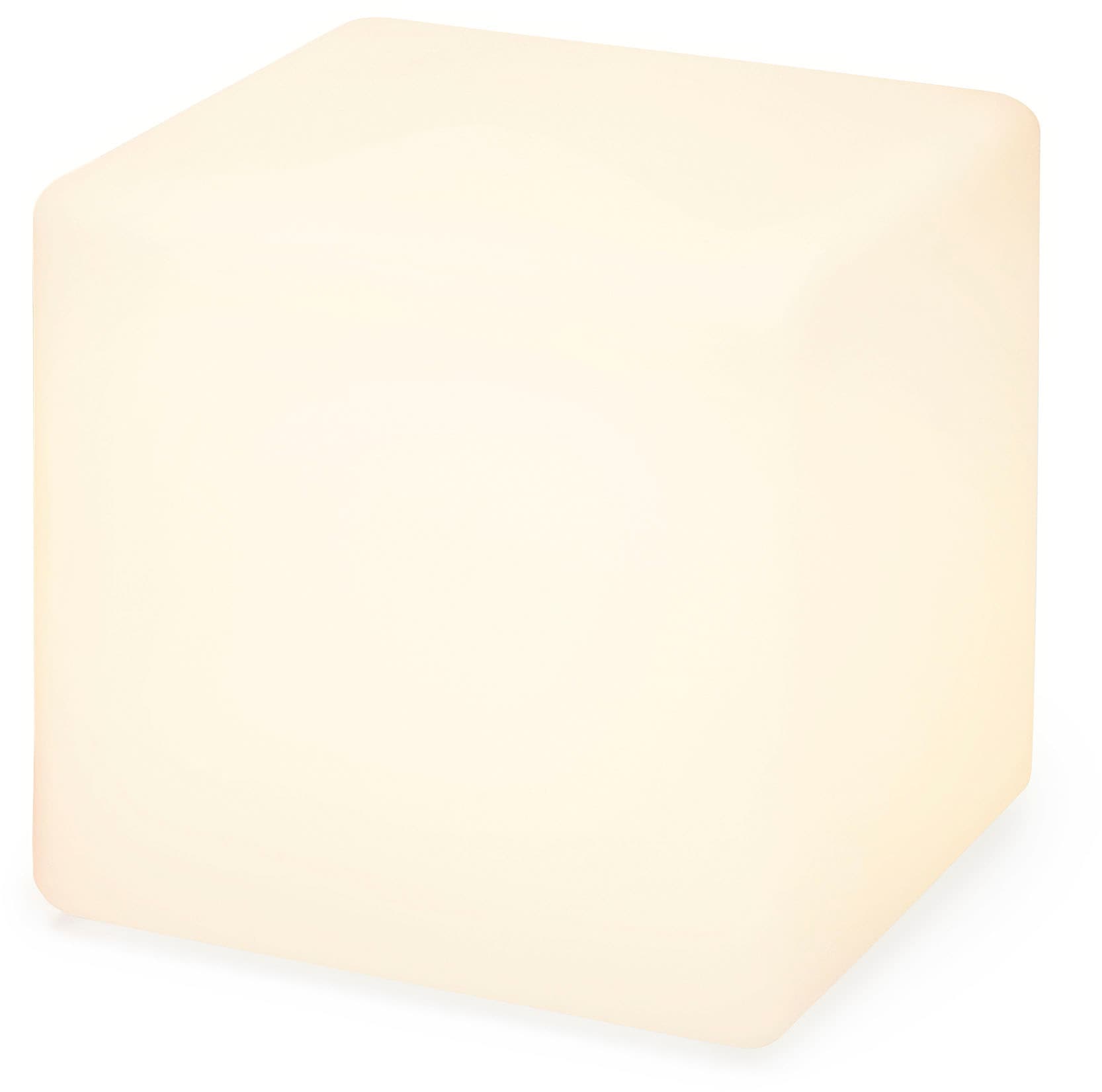 OTTO home LED Solarleuchte "Eellin, LED-Solar Würfelleuchte 30 cm" LED-Modul 1 Stk. RGB Warmweiß mit Erdspieß