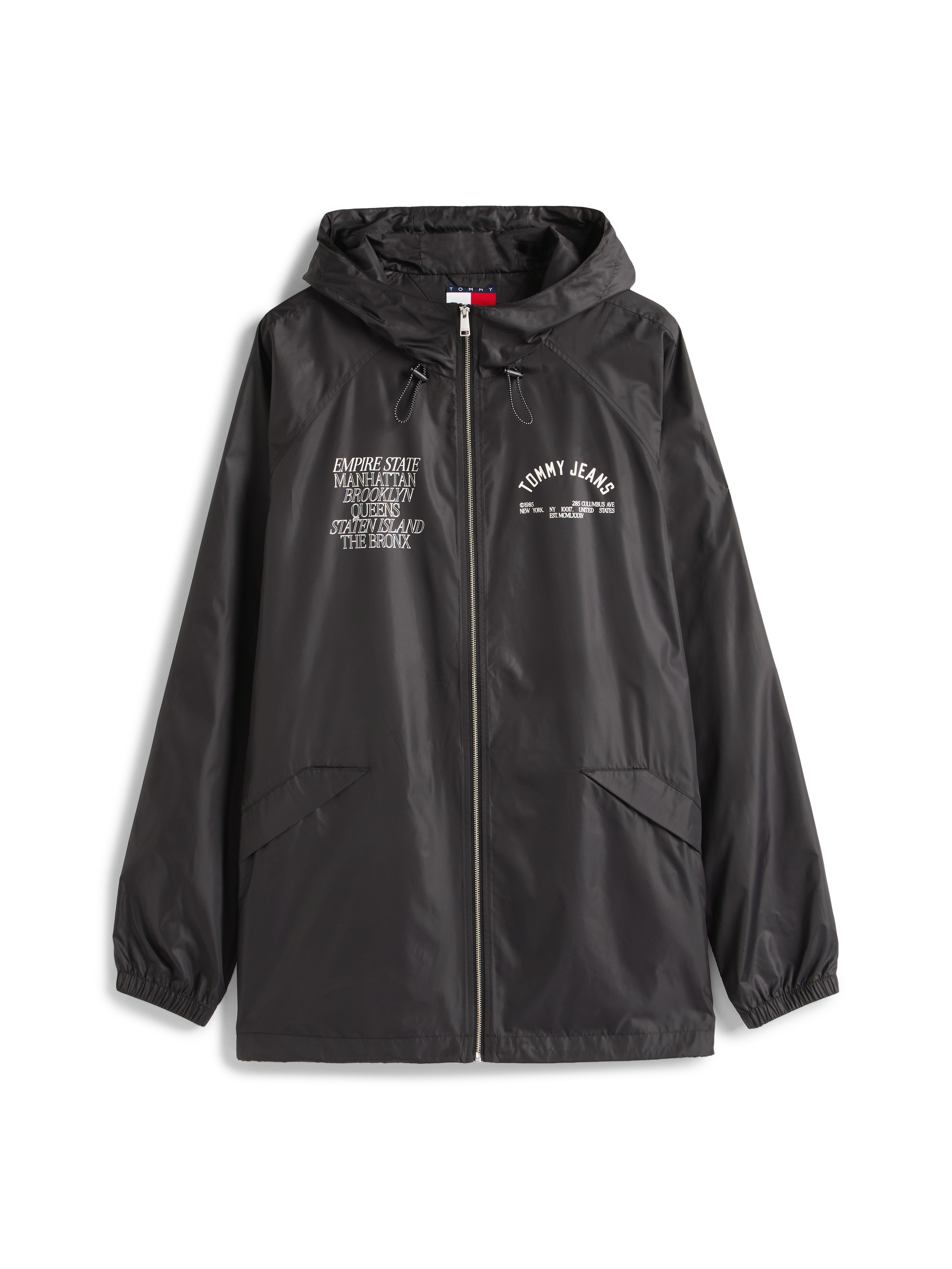 Tommy Jeans Windbreaker »TJM WINDBRKR BOROUGHS JACKET«, mit Kapuze, Mit Rundhalsausschnitt