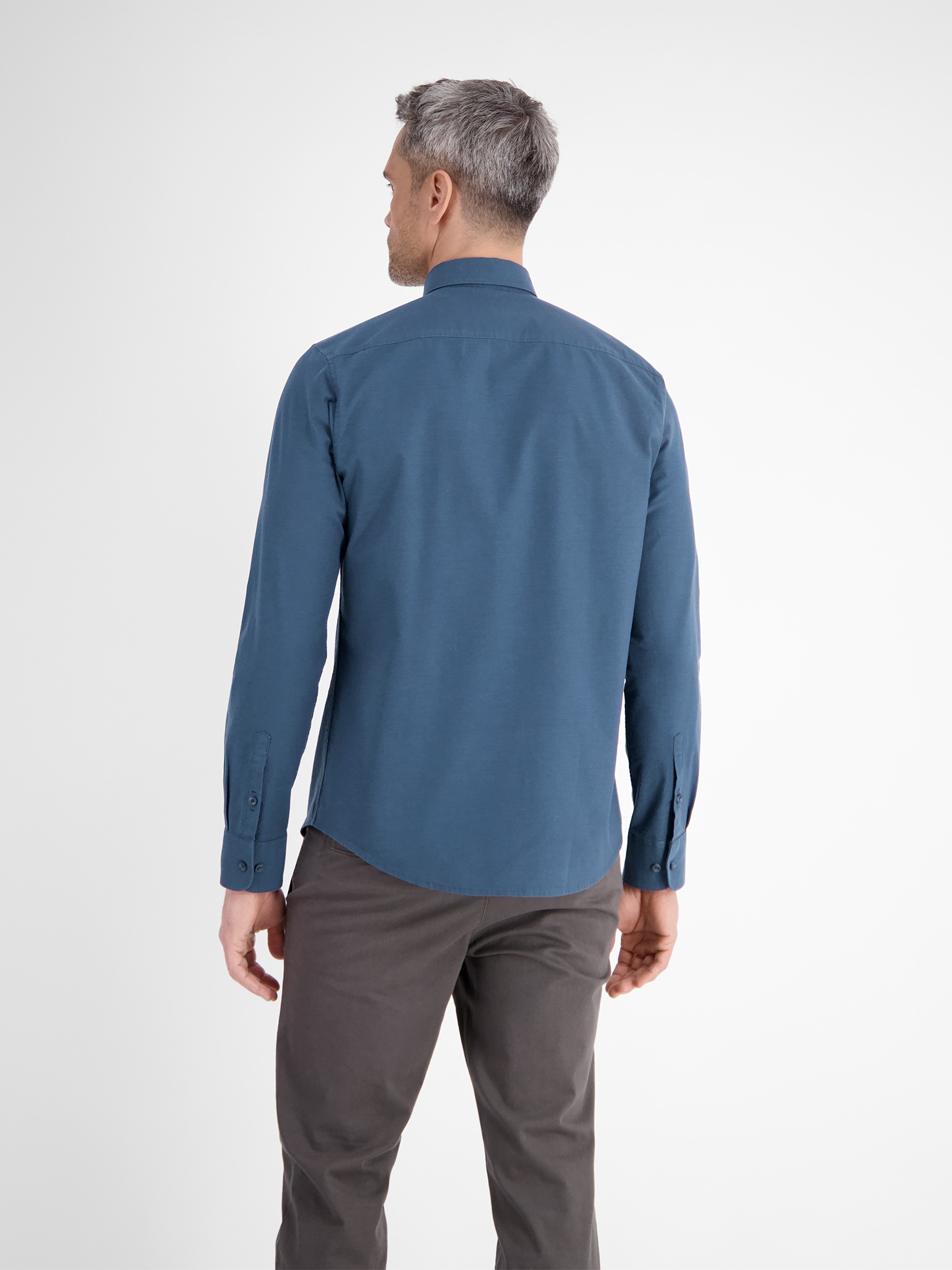 LERROS Langarmhemd "Oxford Solid" mit Button-Down-Kragen günstig online kaufen