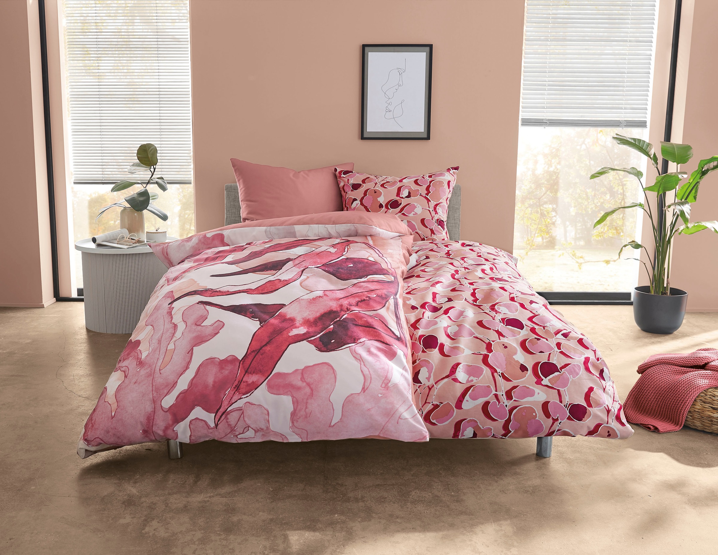 Kleine Wolke Bettwäsche "Cataloni" 2 Stk. lebendiges Design günstig online kaufen