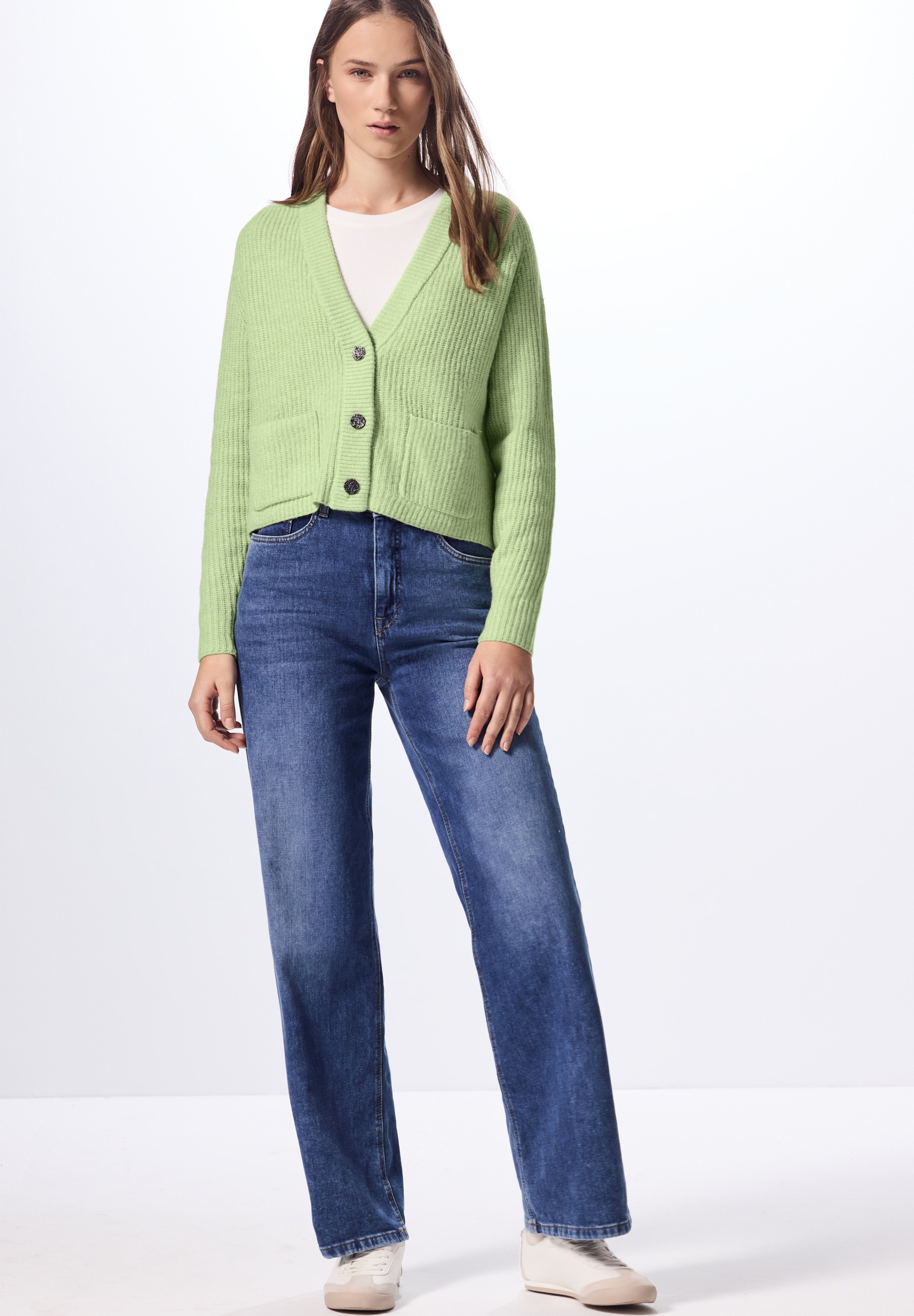 STREET ONE STUDIO Cardigan, mit V-Ausschnitt