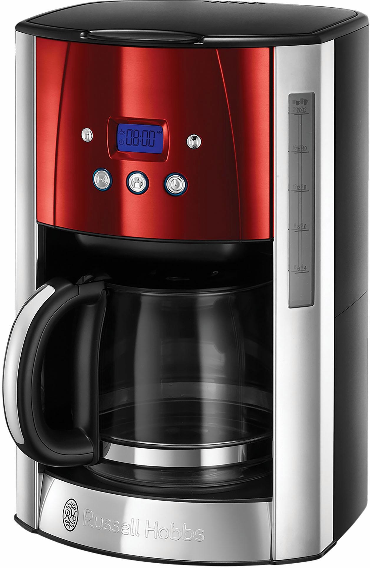 RUSSELL HOBBS Filterkaffeemaschine »Luna Solar Red 23240-56«, 1x4