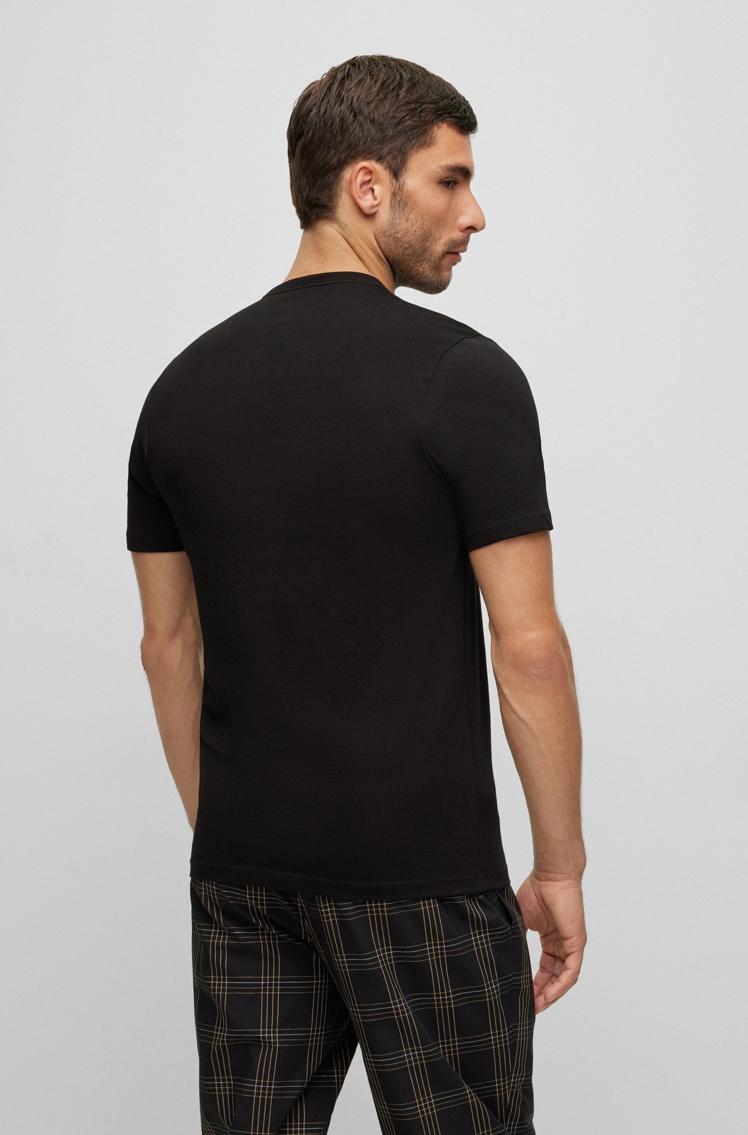 BOSS T-Shirt »Rundhals BOSS ONE x David Beckham«, (Packung, 3 tlg., 3er-Pack), mit dezentem BOSS Logo-Print