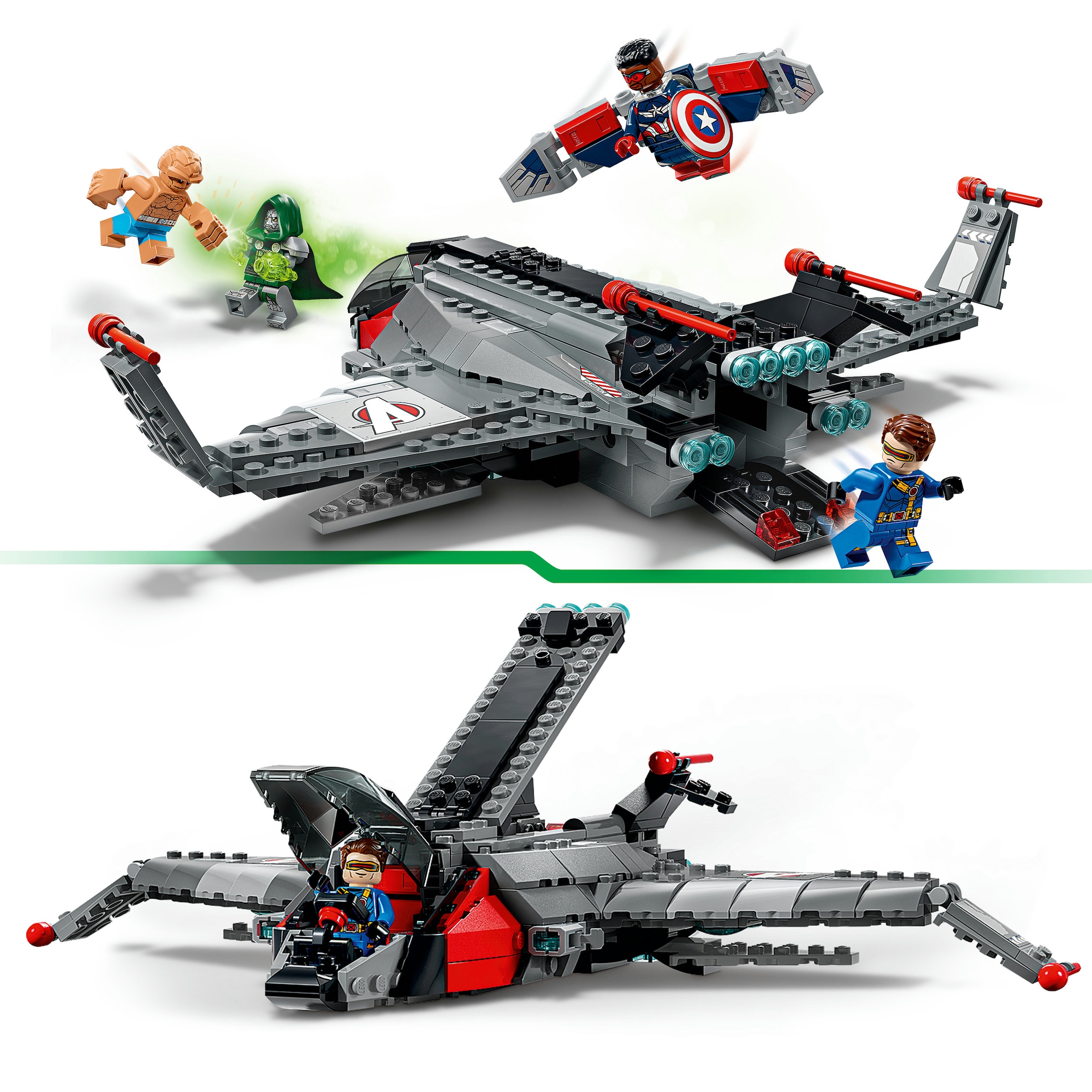 LEGO® Konstruktionsspielsteine »Avengers: Doomsday Quinjet (76347), LEGO Super Heroes« Made in Europe