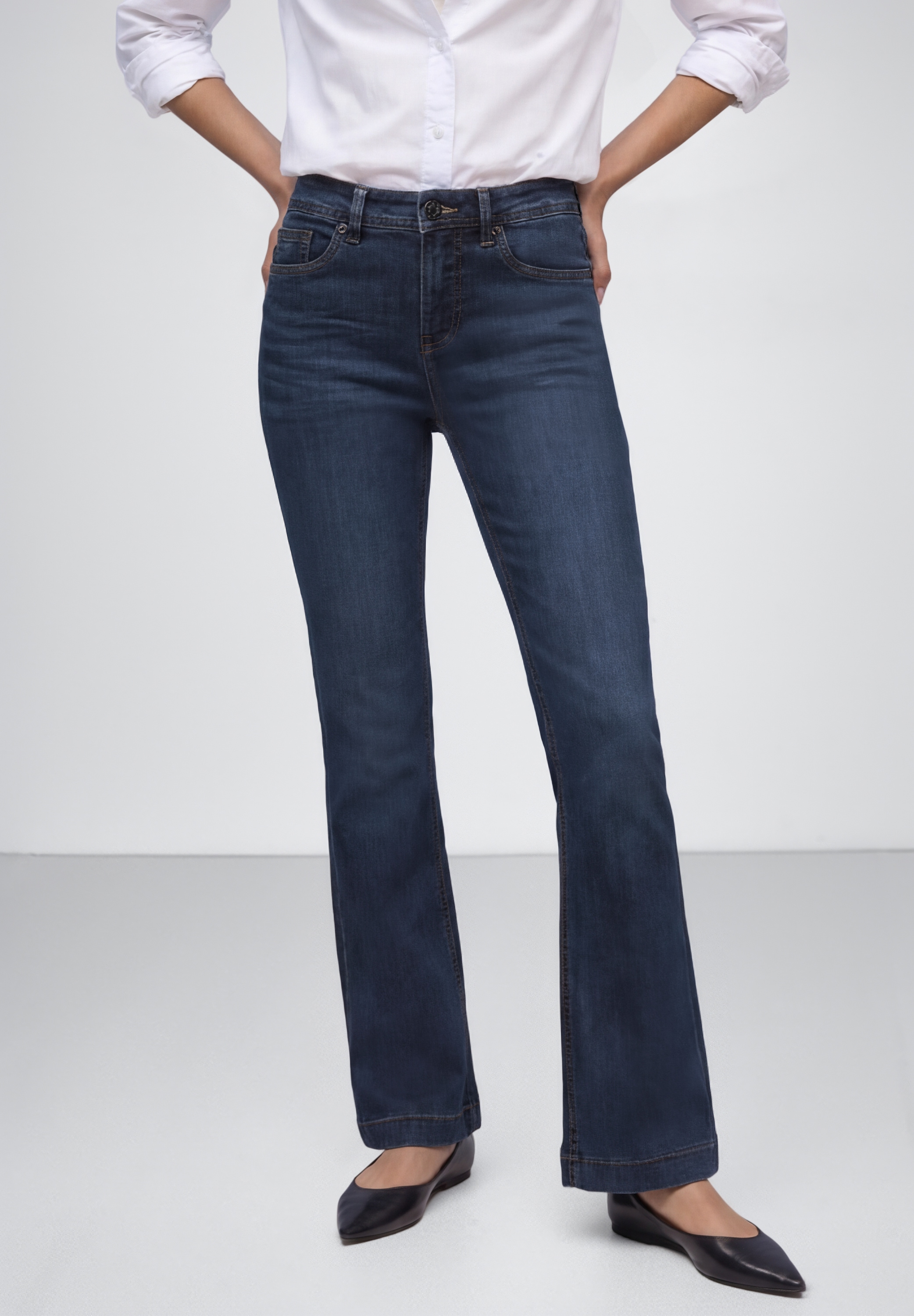 STREET ONE Slim-fit-Jeans High Waist günstig online kaufen