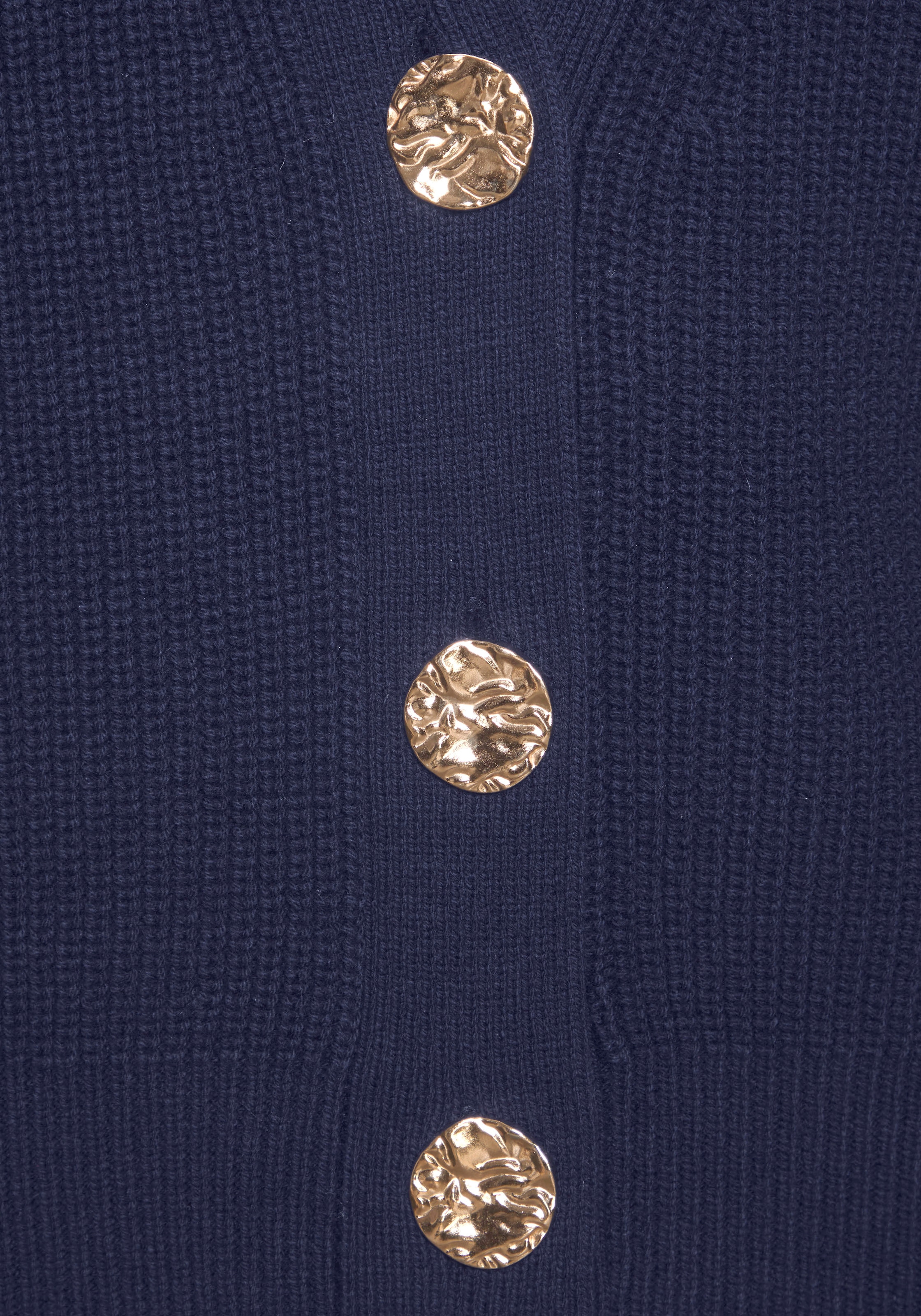 LASCANA Strickweste »Amira« mit goldenen Knöpfen, Pullunder, modisch