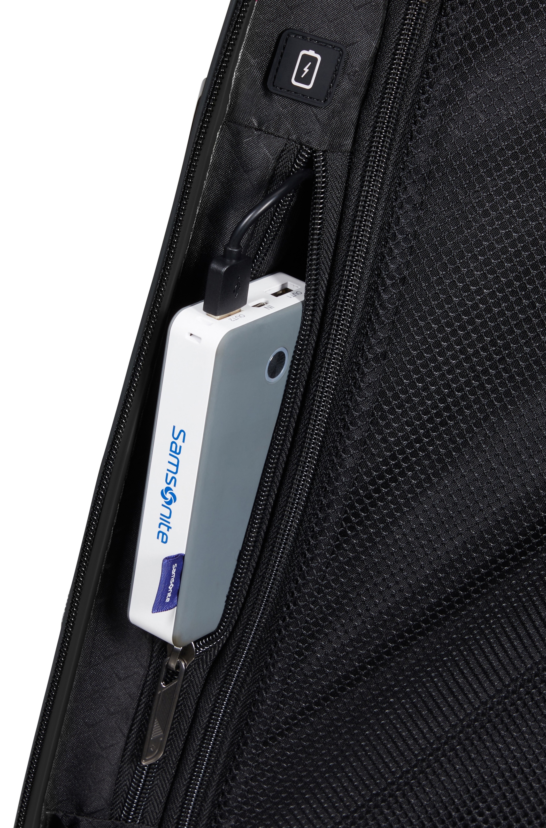 Samsonite Hartschalen-Trolley »PROXIS, verschiedene Größen und Farben« 38 l 4 Rollen arretierbares und versenkbares Druckknopf-Trolleysystem