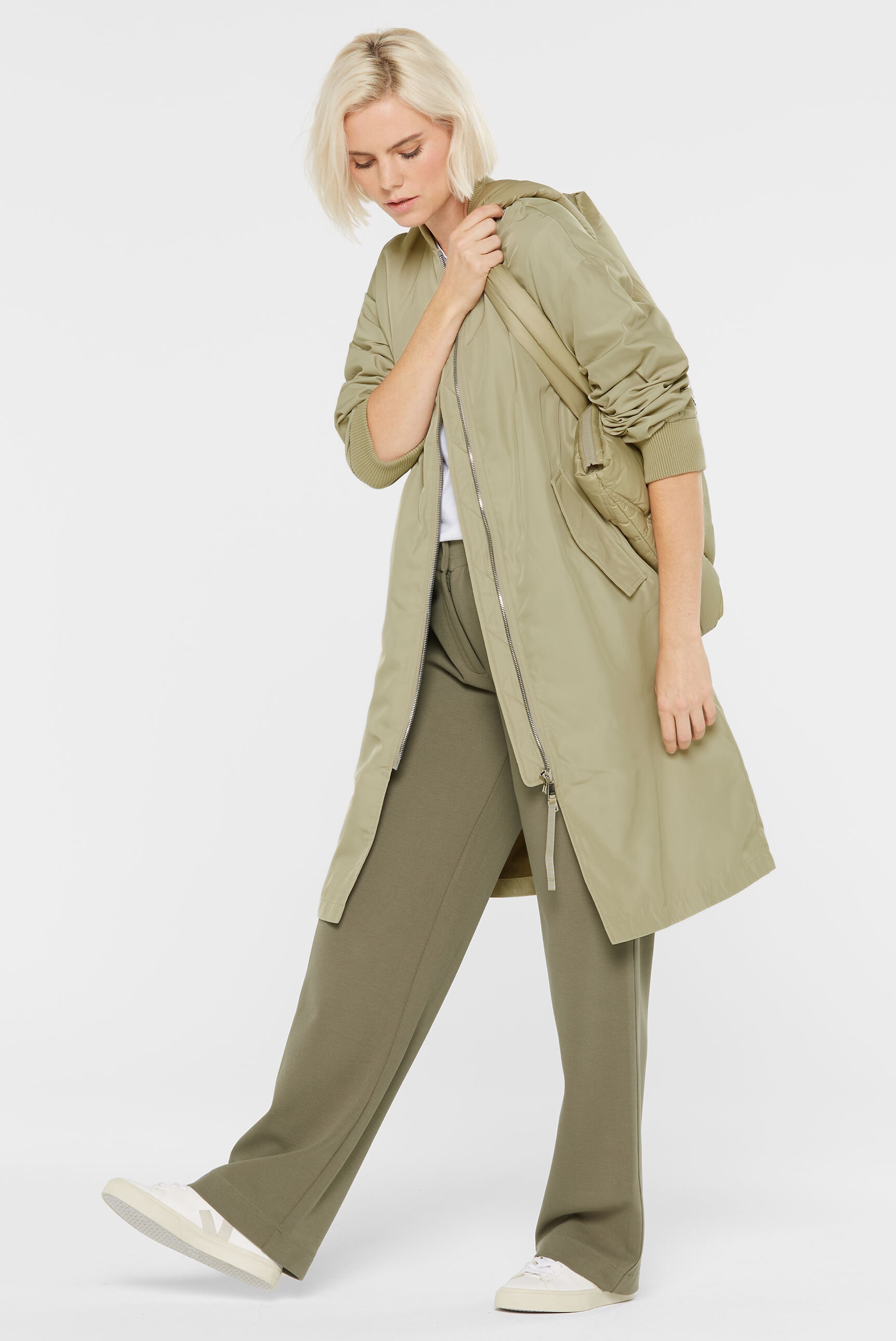 SENSES.THE LABEL Langjacke, ohne Kapuze, mit Two-Way-Zipper günstig online kaufen