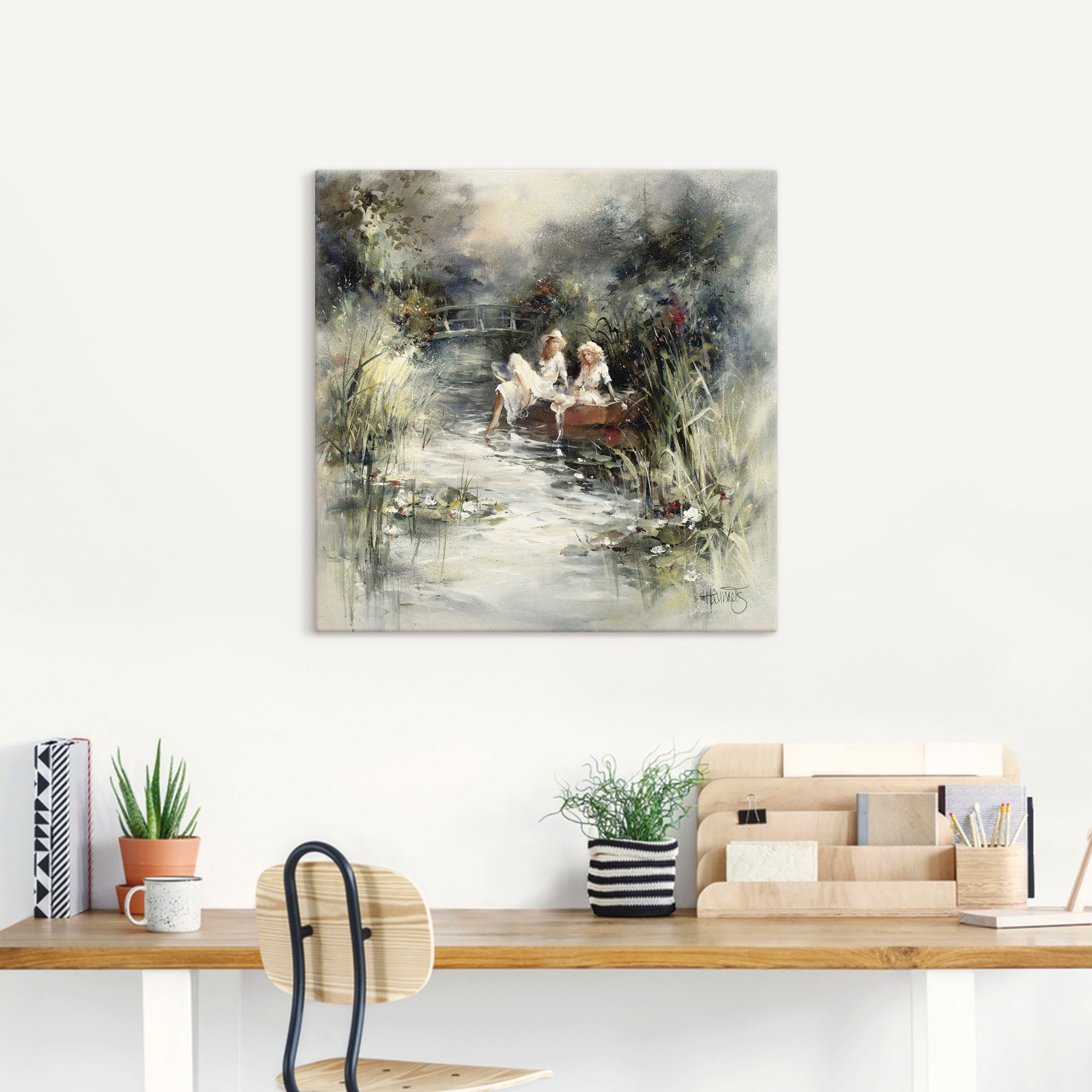 Artland "Frühlingsschein" Frau 1 Stk. tlg. als Leinwandbild, Poster in vers günstig online kaufen