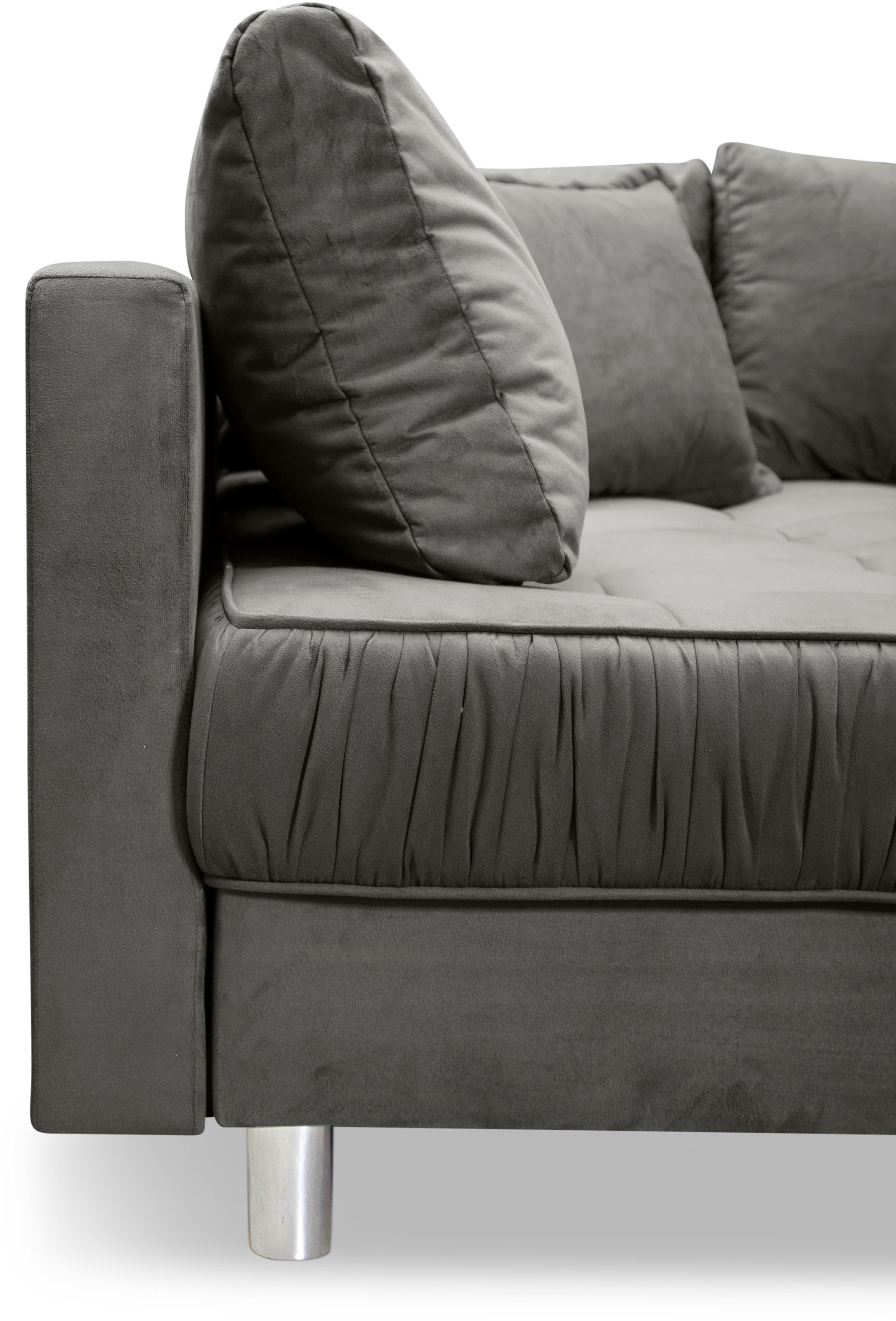 COLLECTION AB Ecksofa »Cannes L-Form«, mit Hocker, inkl. Schlaffunktion