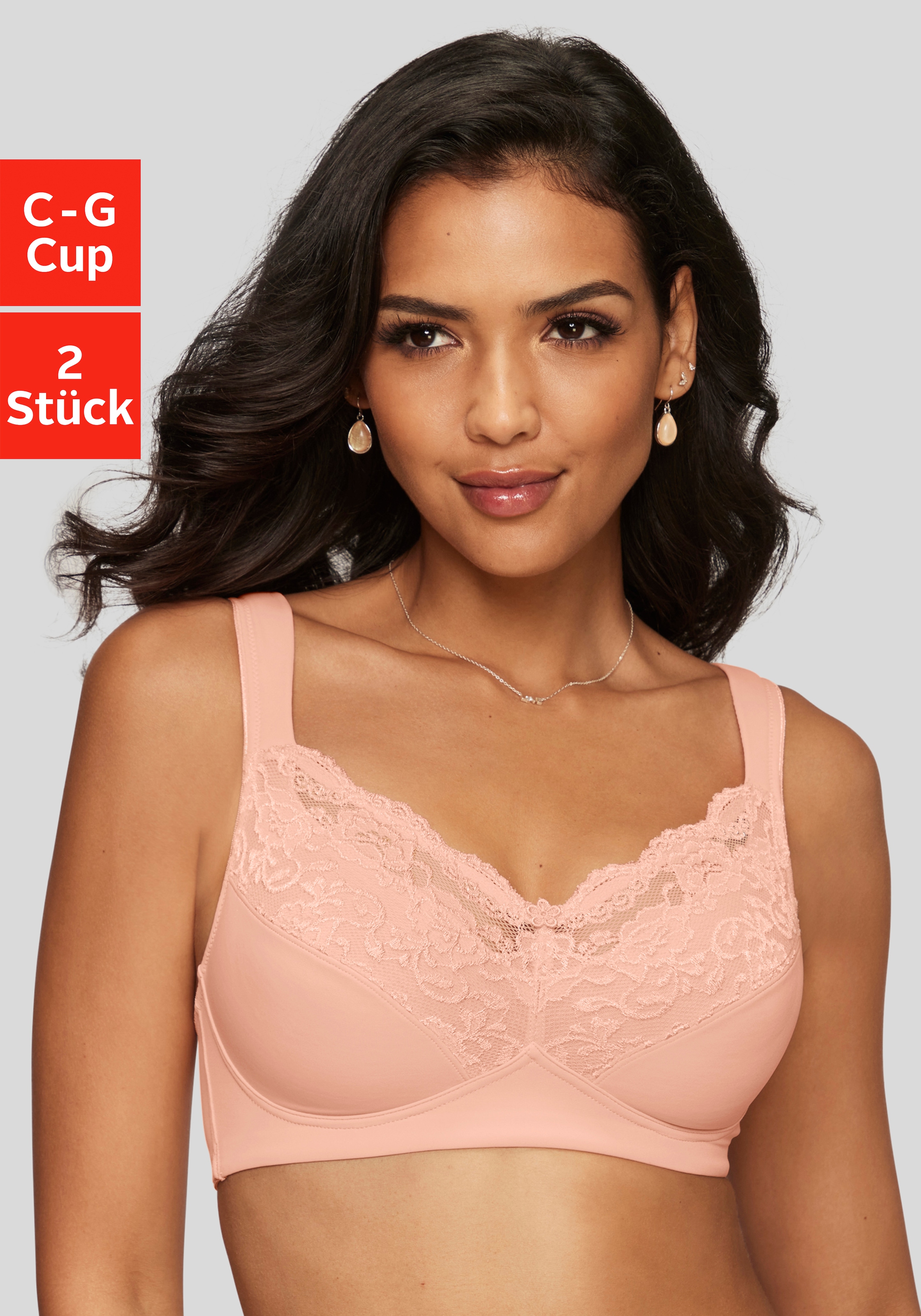 petite fleur by Lascana Soft-BH Packung, ohne Bügel mit Komfortträgern – auch ideal für große Größen