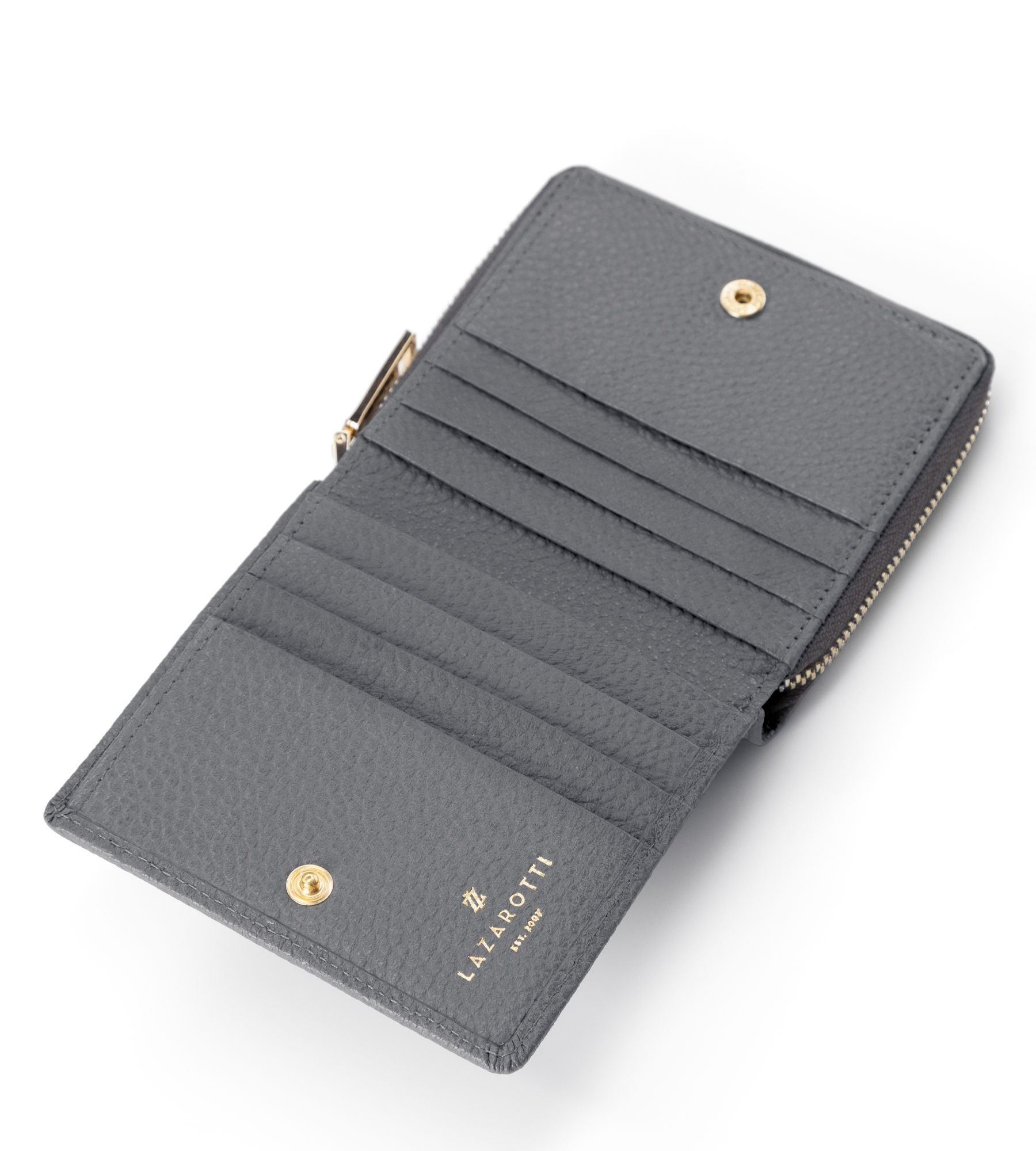 Lazarotti Geldbörse »Bologna Leather Medium Zip-Around Geldbörse Leder 10 cm«