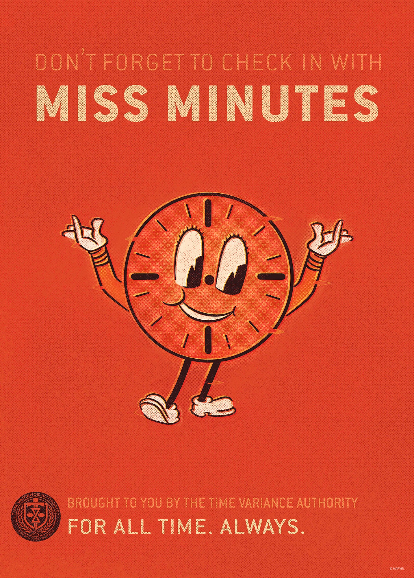 Komar Wandbild »Loki Miss Minutes«, Disney, (Set, 1 St.), 50 x 70 cm (Breite x Höhe) - Kinderzimmer, Dekoration