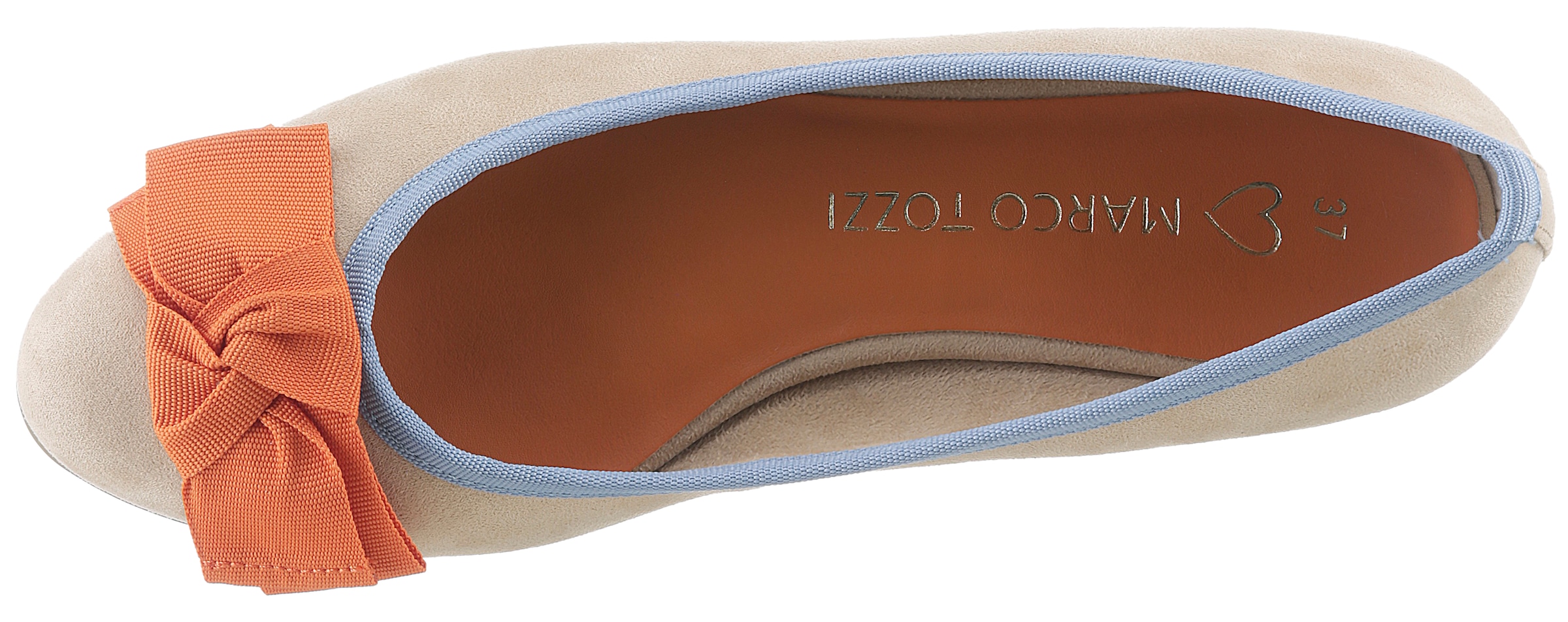 MARCO TOZZI Ballerina, Blockabsatz, Schlupfschuh, Halbschuh in veganer Verarbeitung
