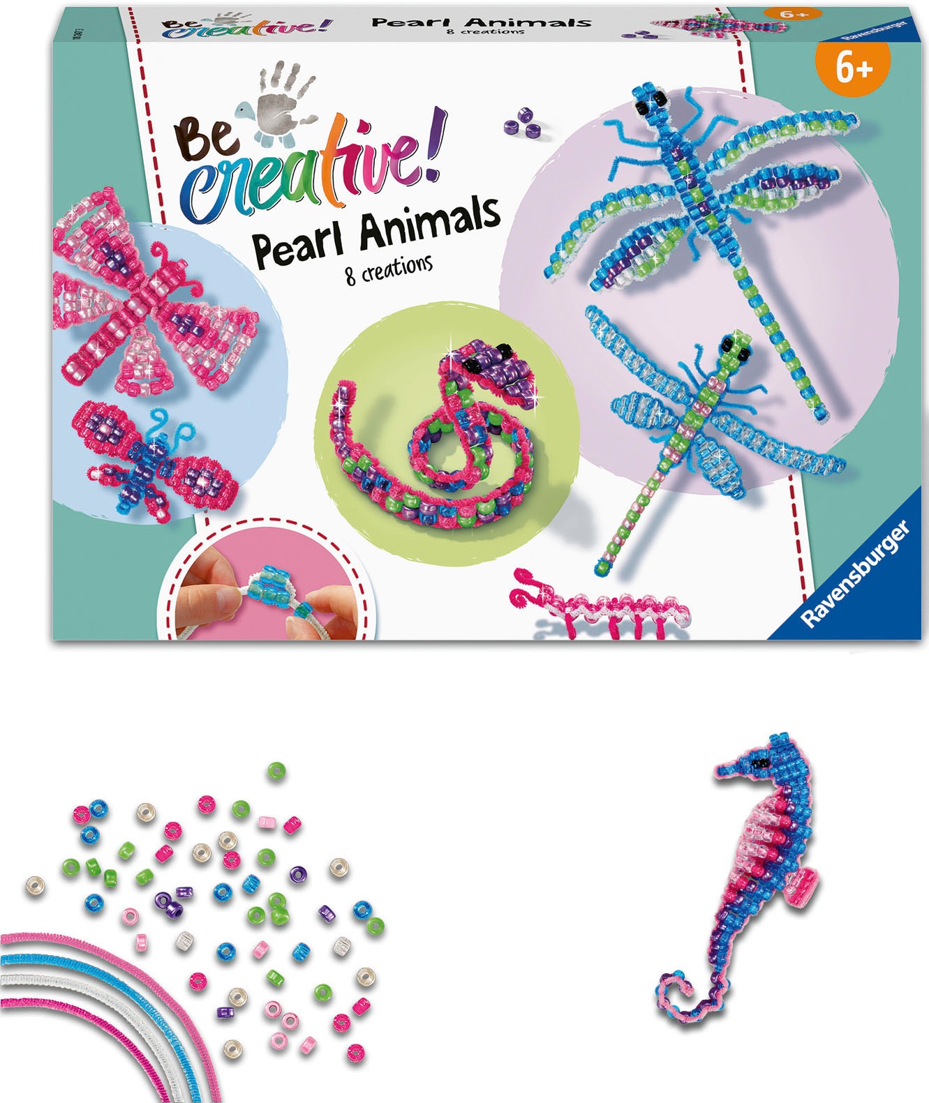 Ravensburger Kreativset »Pearl Animals«, Made in Europe