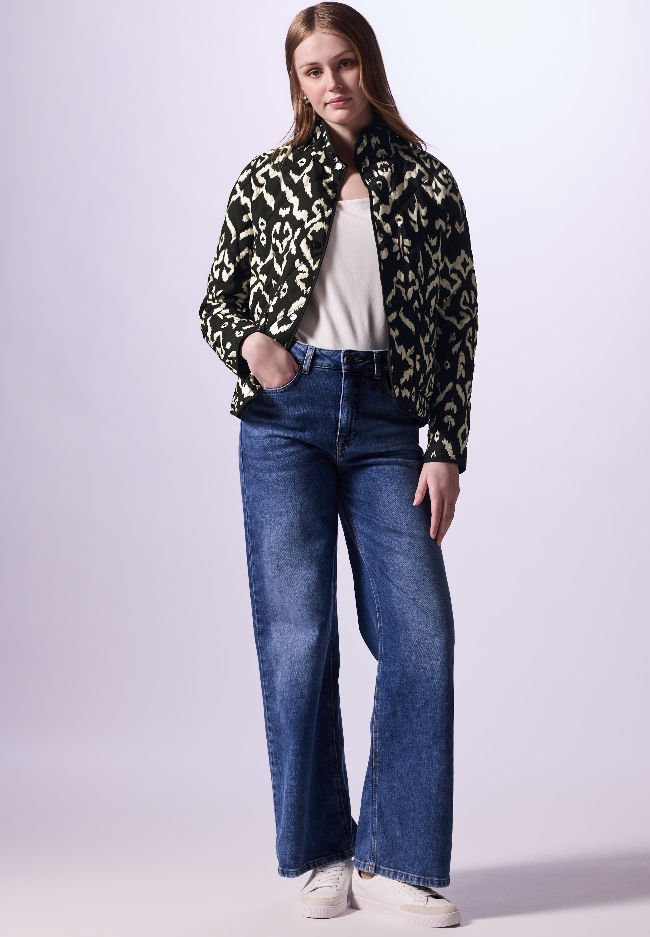 STREET ONE STUDIO Steppjacke, ohne Kapuze, mit Stehkragen