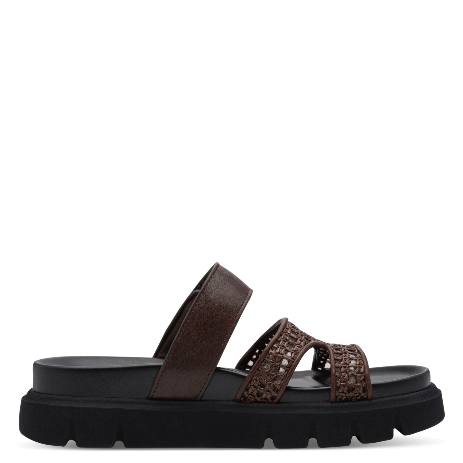 Tamaris Pantolette  Sommerschuh, Plateaupantolette mit Klettverschluss