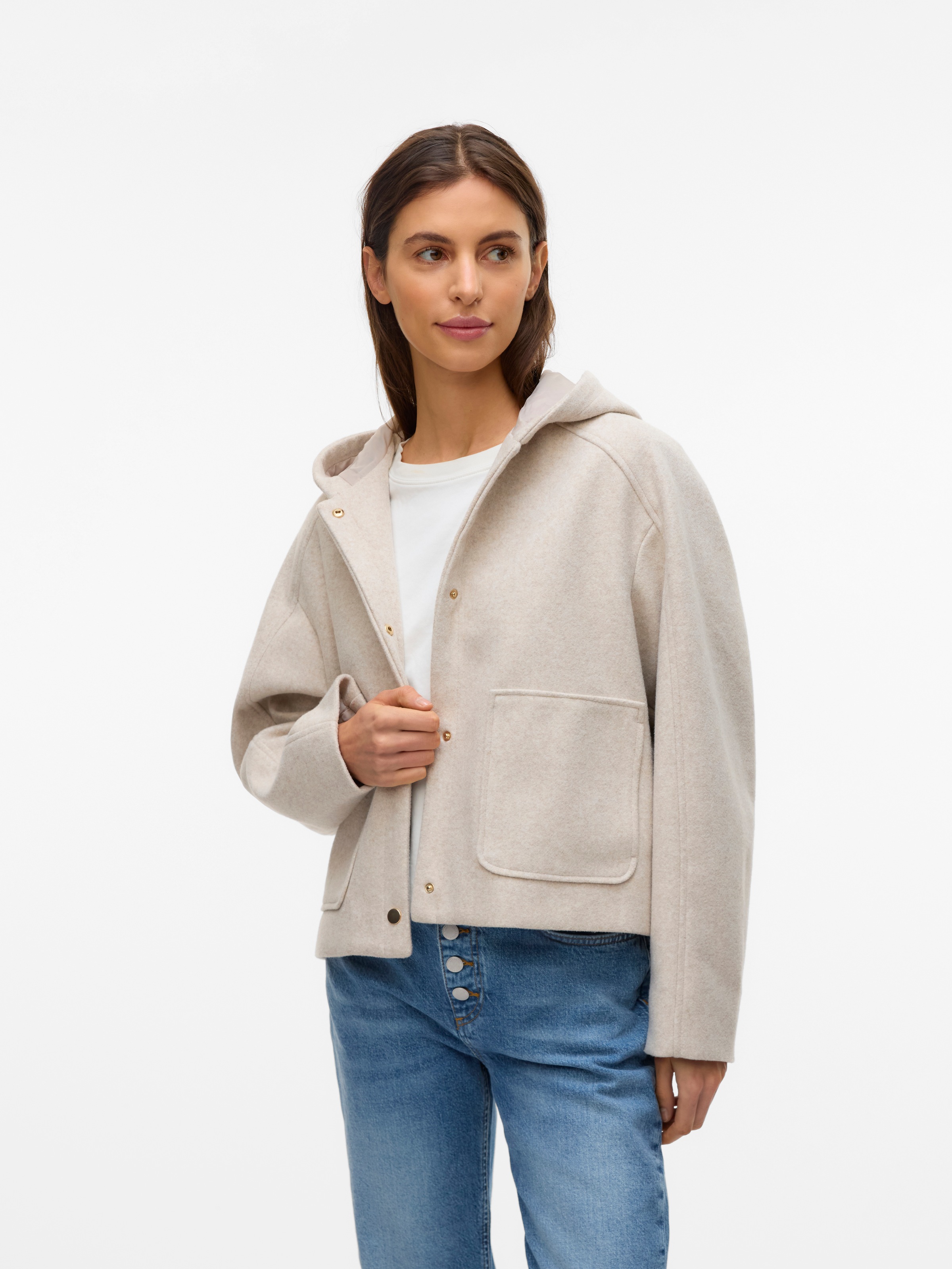 Vero Moda Kurzjacke "VMFORTUNEROME SHORT JACKET GA BOO", mit Kapuze günstig online kaufen