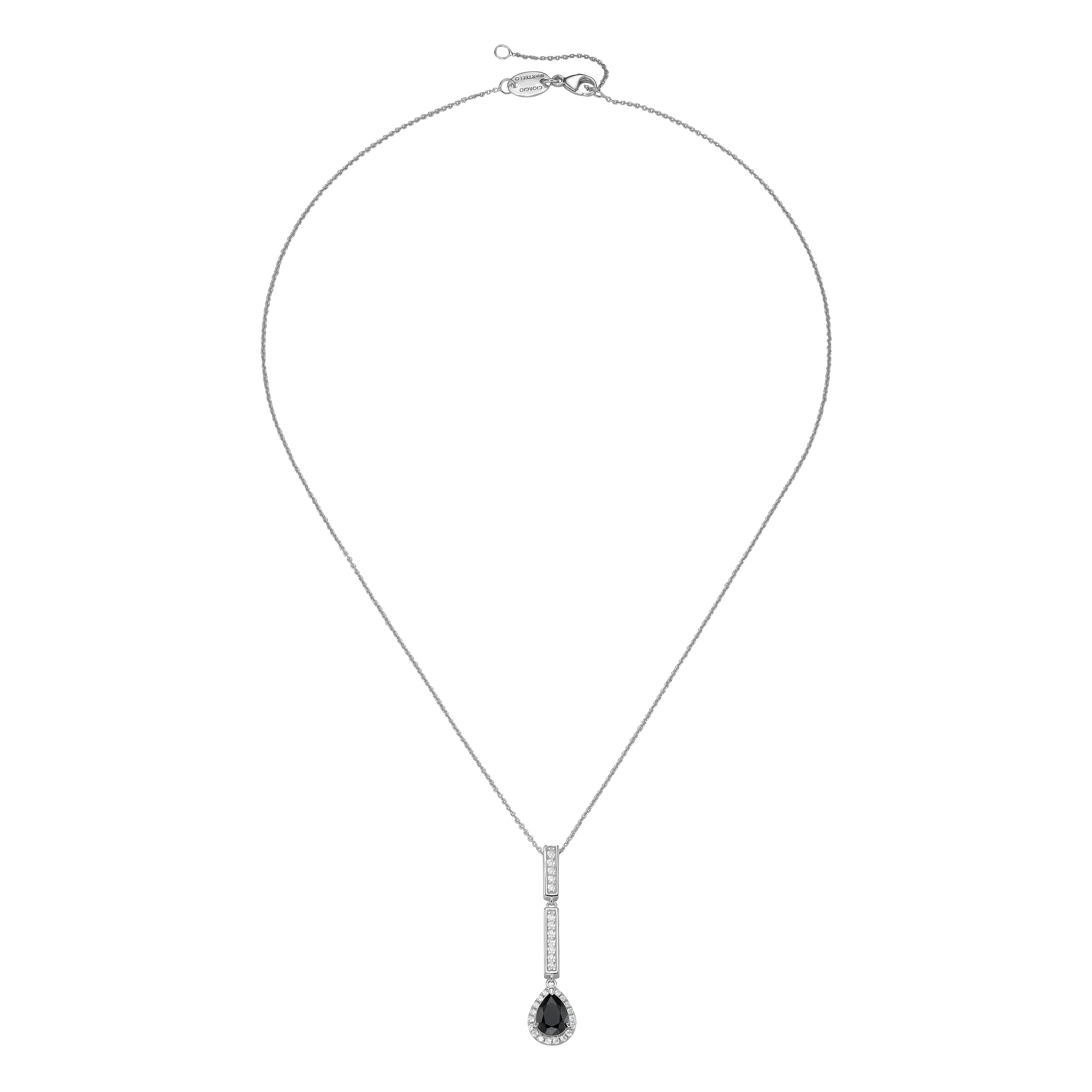 GIORGIO MARTELLO MILANO Kette mit Anhänger »mit Ziersteinen, Silber 925«