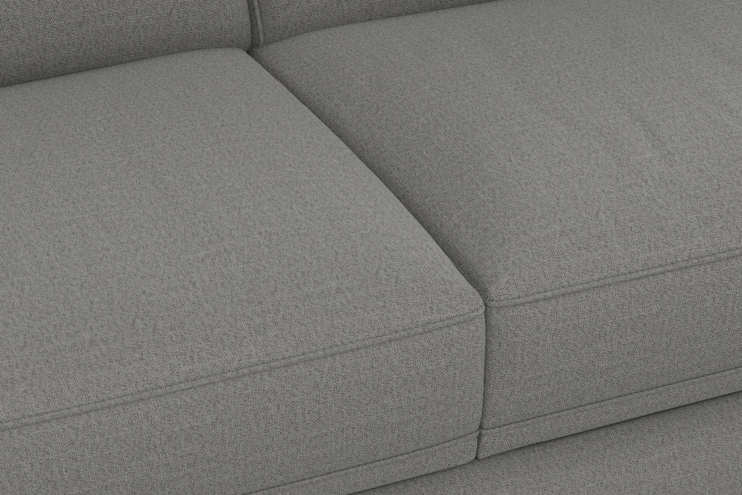 sit&more Ecksofa »Dundee L-Form« mit Federkern und Edelstahlfüßen, wahlweise mit Kopfteilverstellung