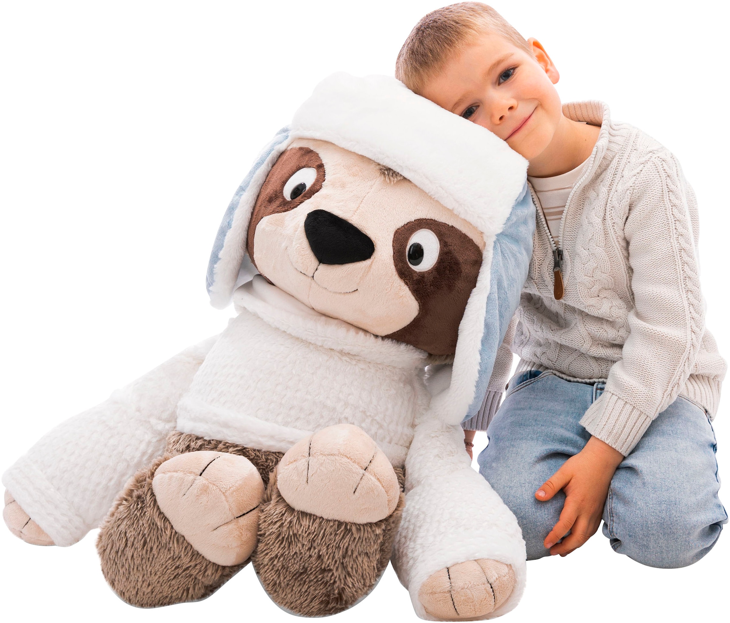 Nici Kuscheltier »Winter, Faultier Izzy Icetumbler mit Mütze, 70 cm schlenkernd« schlenkernd; enthält recyceltes Material