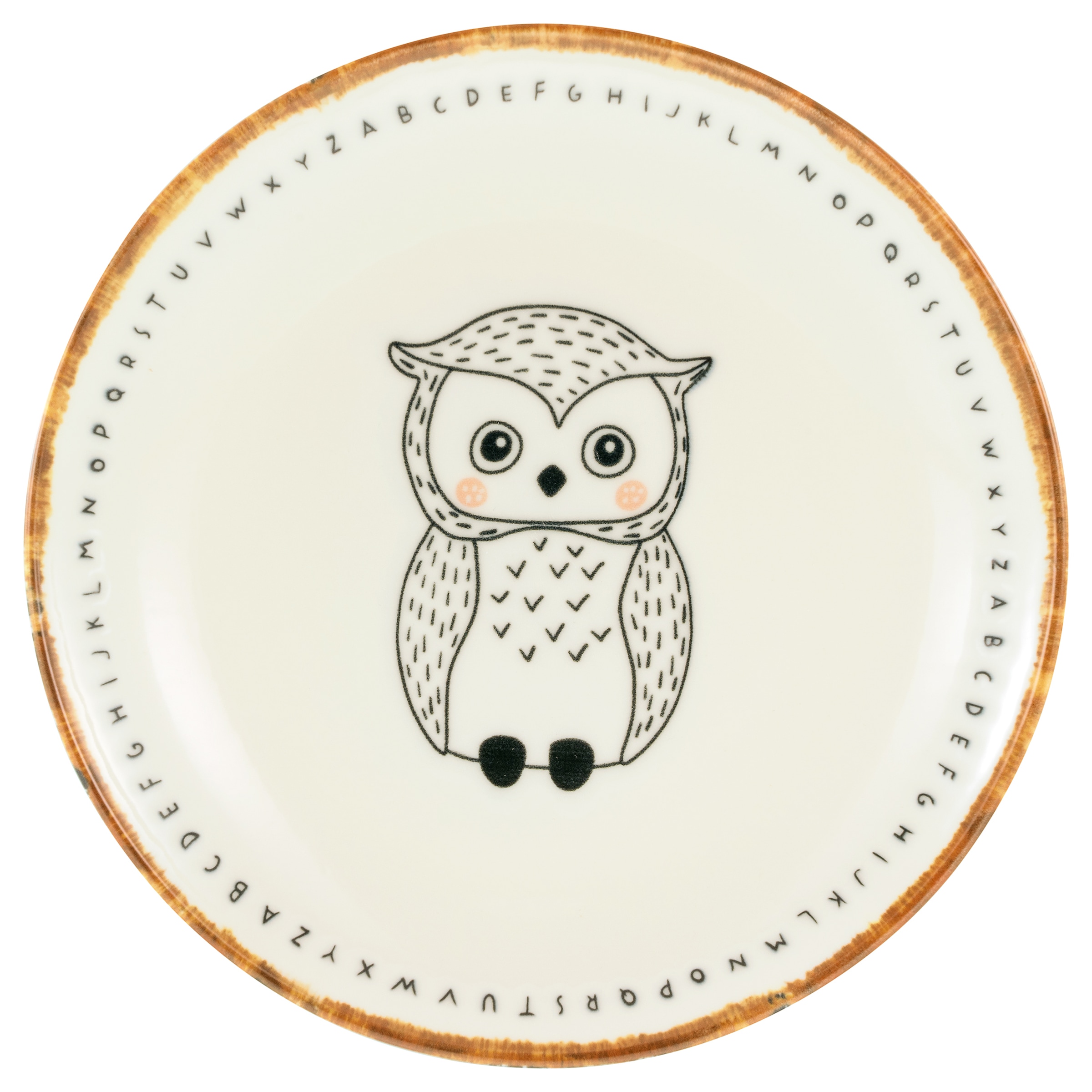 CreaTable Teller-Set »Freunde des Waldes, Teller 21 cm, 4-tlg.« Teller Set, Tierabbildungen, Nordische Ästhetik