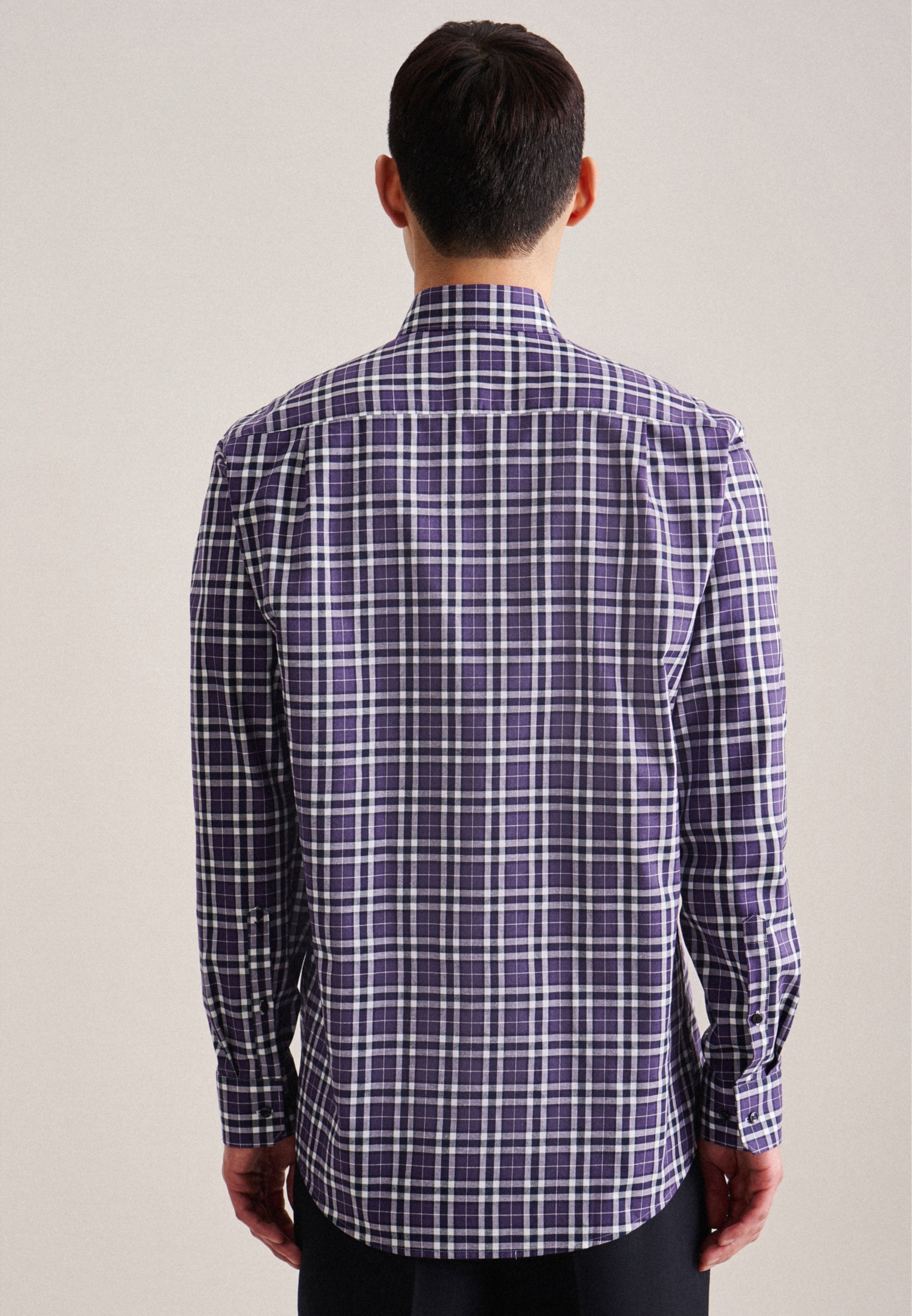 seidensticker Flanellhemd »Regular«, Regular Langarm Button-Down-Kragen Karo