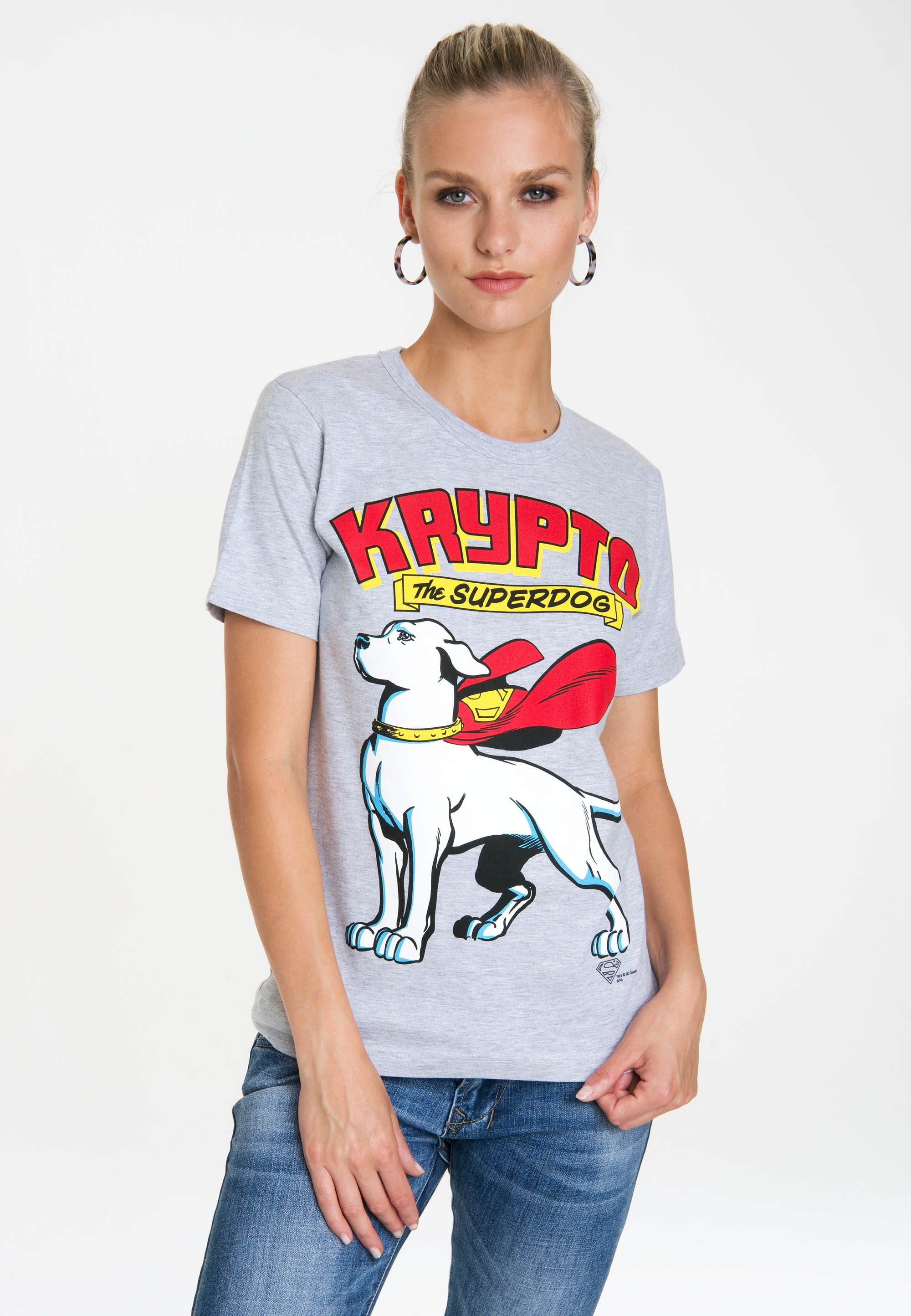 LOGOSHIRT T-Shirt »Superdog – Krypto«, mit lizenziertem Originaldesign