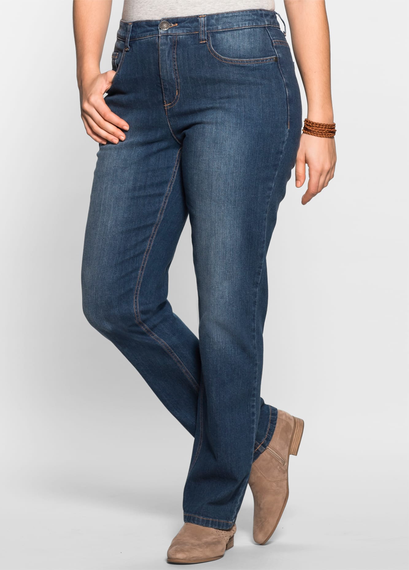Sheego 5-Pocket-Jeans, (1 tlg.) günstig online kaufen