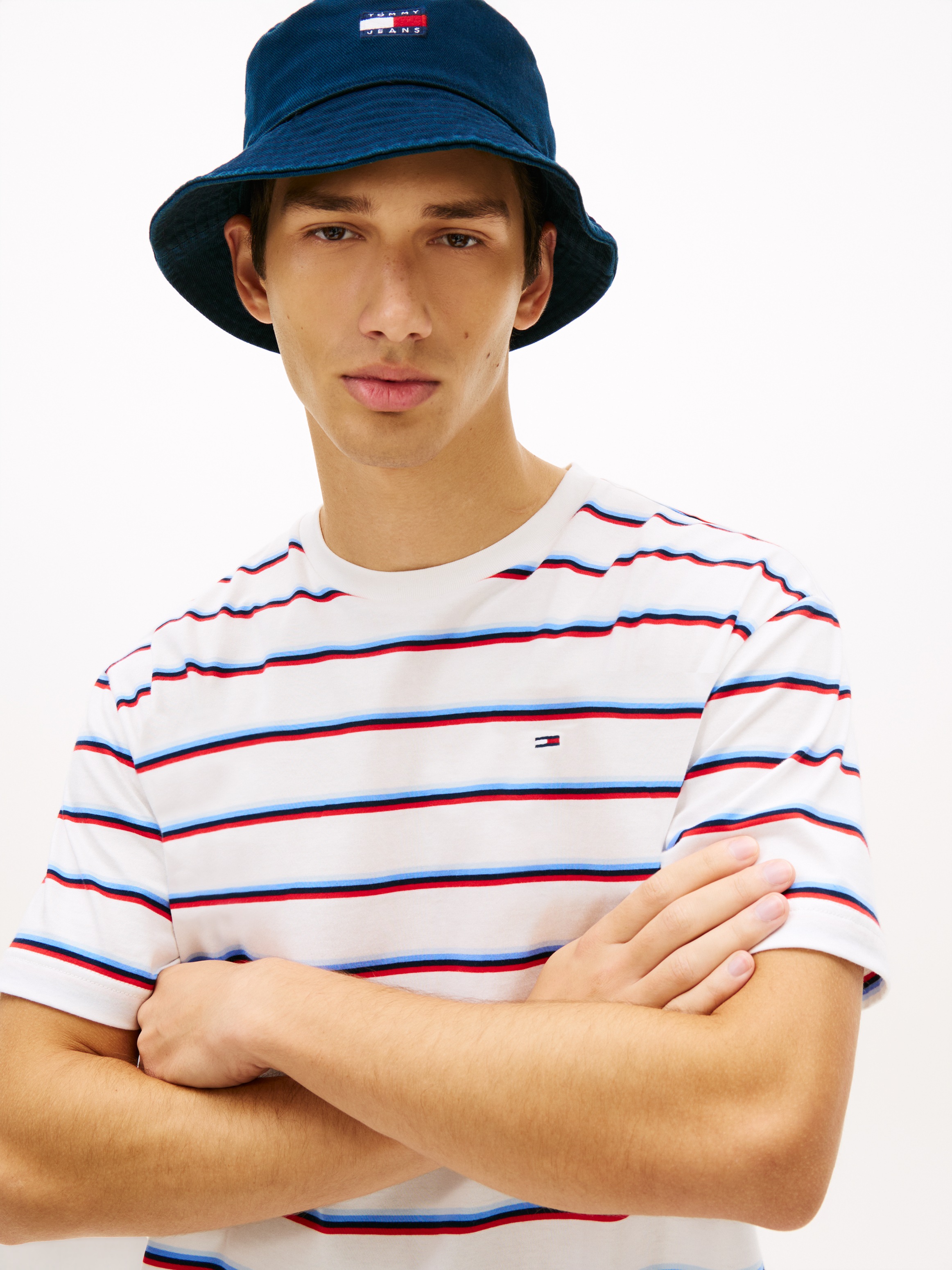Tommy Jeans T-Shirt "RELAXED STRIPE" Relaxed fit mit Streifenmuster günstig online kaufen