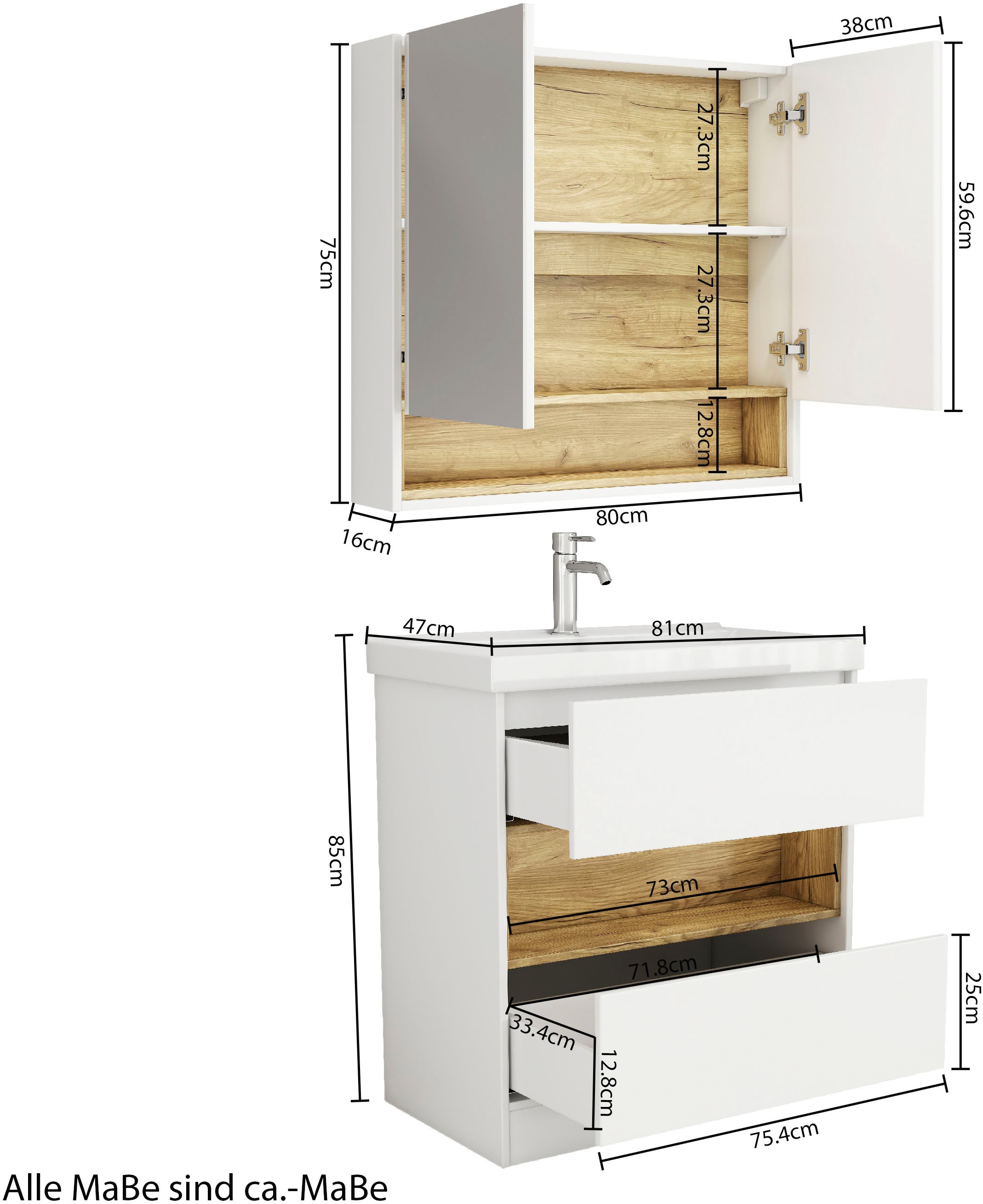 welltime Badezimmer-Set »Valencia«