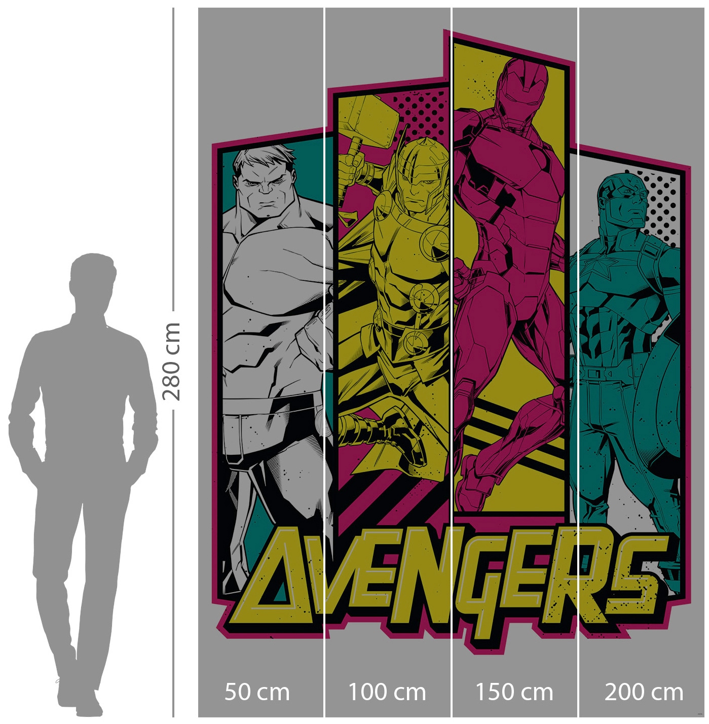 Komar Vliestapete »Avengers Flash«, 200x280 cm (Breite x Höhe) günstig |  BAUR