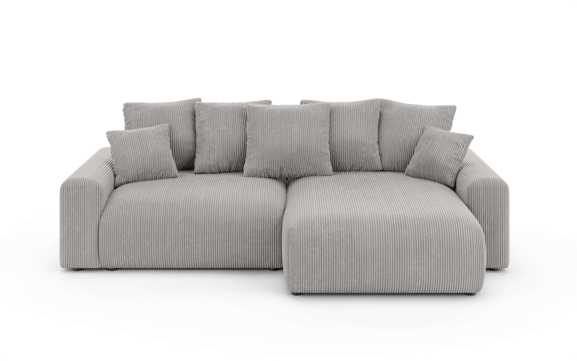 Home affaire Ecksofa »LAKESIDE klein mit Bettfunktion und Bettkasten, B/T/H 235/142/84 cm«, L-Form, Recamiere beidseitig montierbar, mit Wellenunterfederung