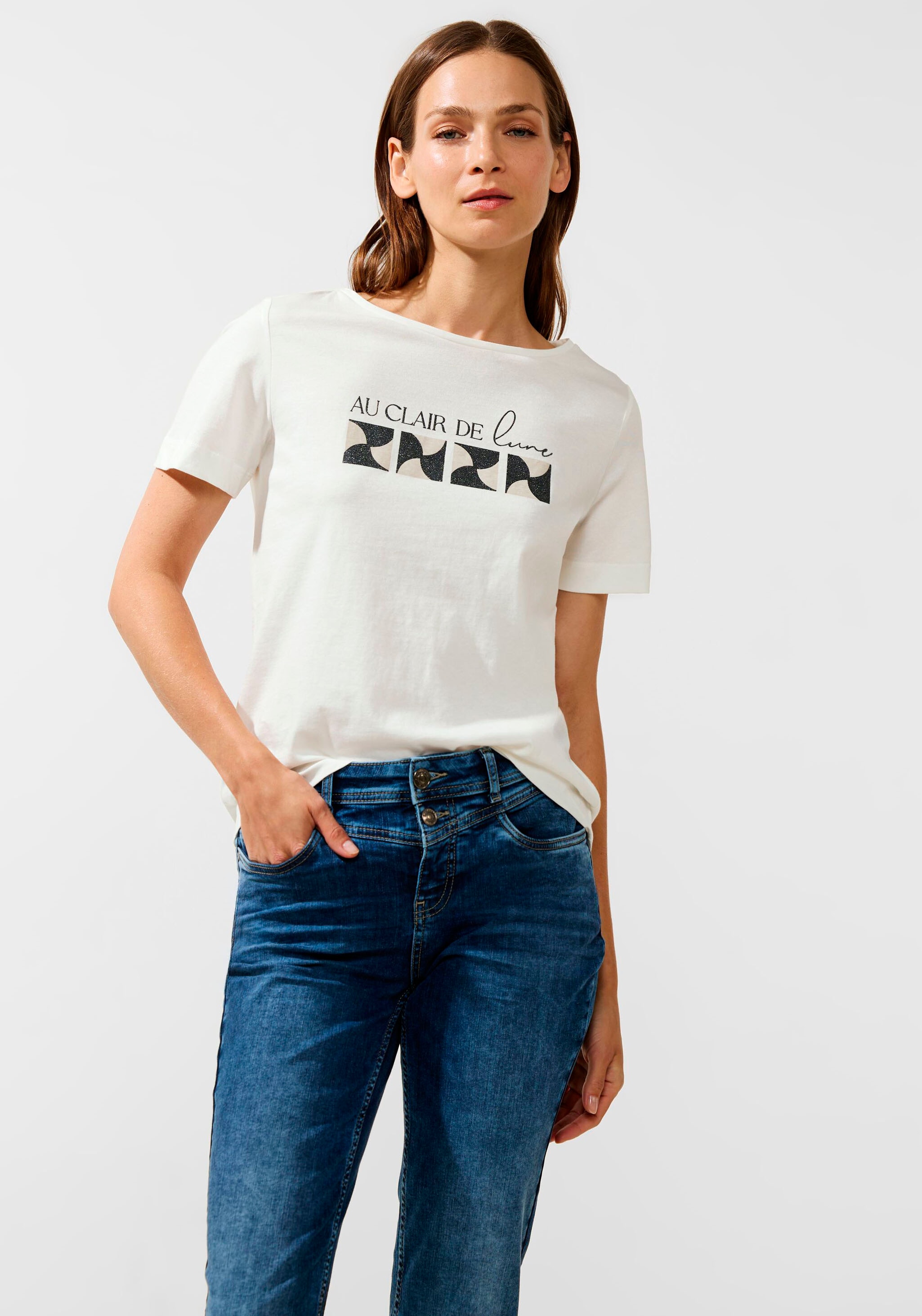 STREET ONE T-Shirt, mit Rundhalsausschnitt für | BAUR bestellen