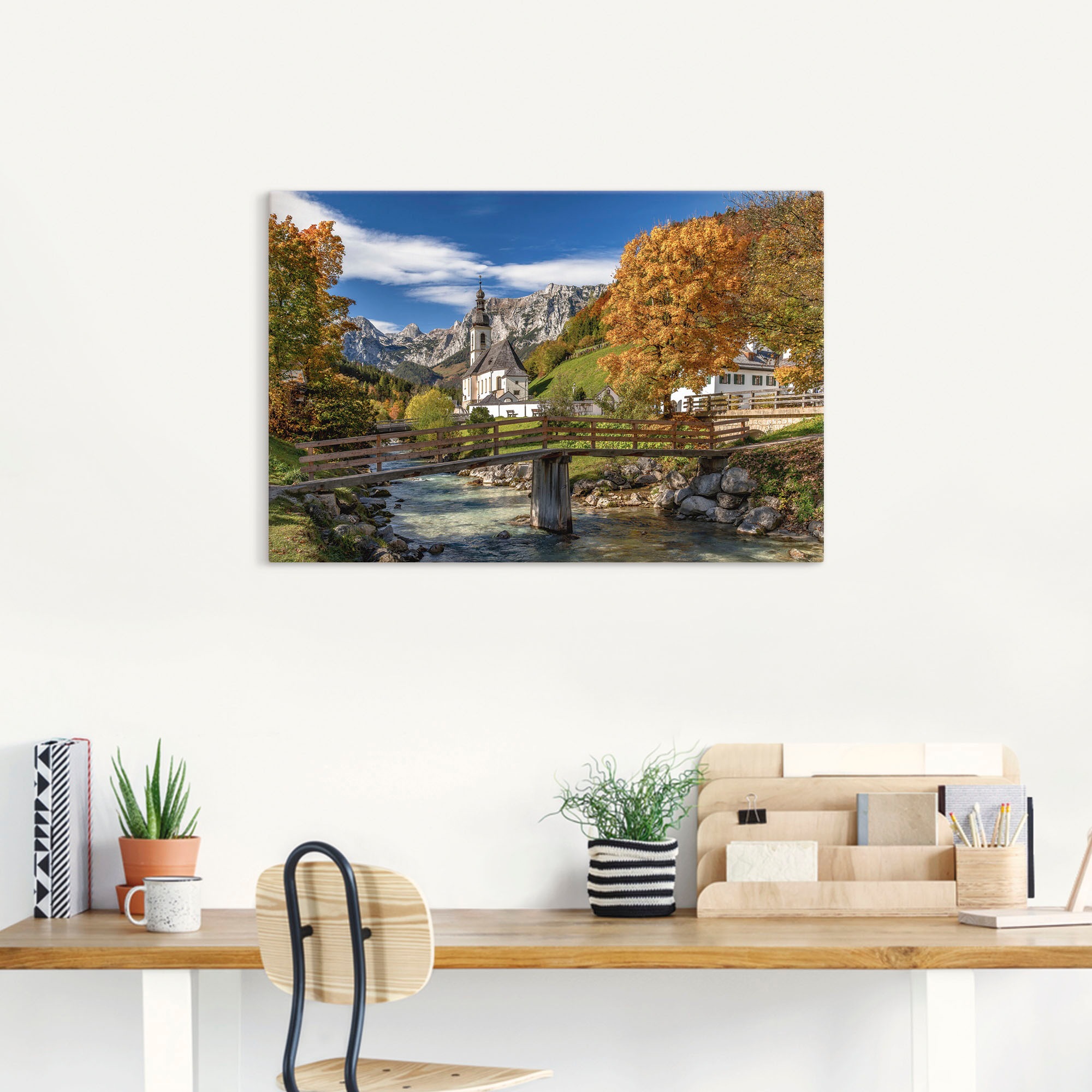 oder Leinwandbild, »Herbst | versch. Alpenbilder, im Wandbild als Berchtesgadener Alubild, in Wandaufkleber Berge BAUR bestellen Artland & Größen (1 Poster Land«, St.),