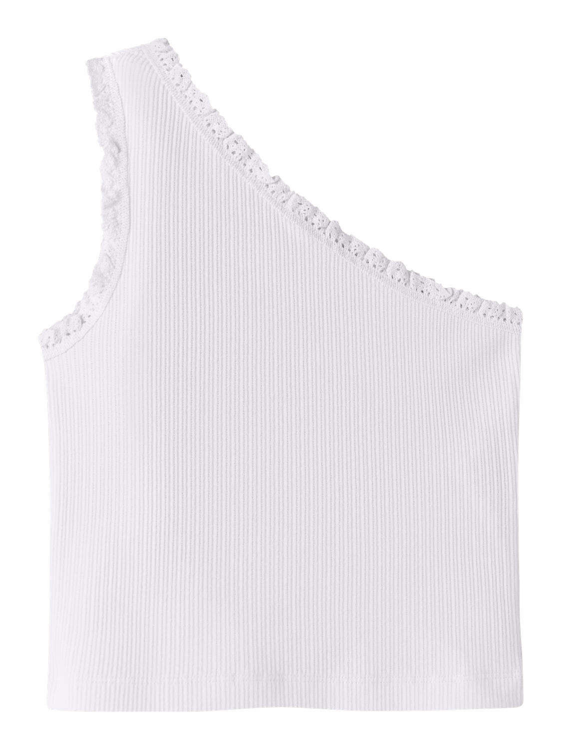 Name It One-Shoulder-Top »NKFJABINA ONESHOULDER SHORT TOP 2P« Packung, 2 Baumwollmischung, slim fit