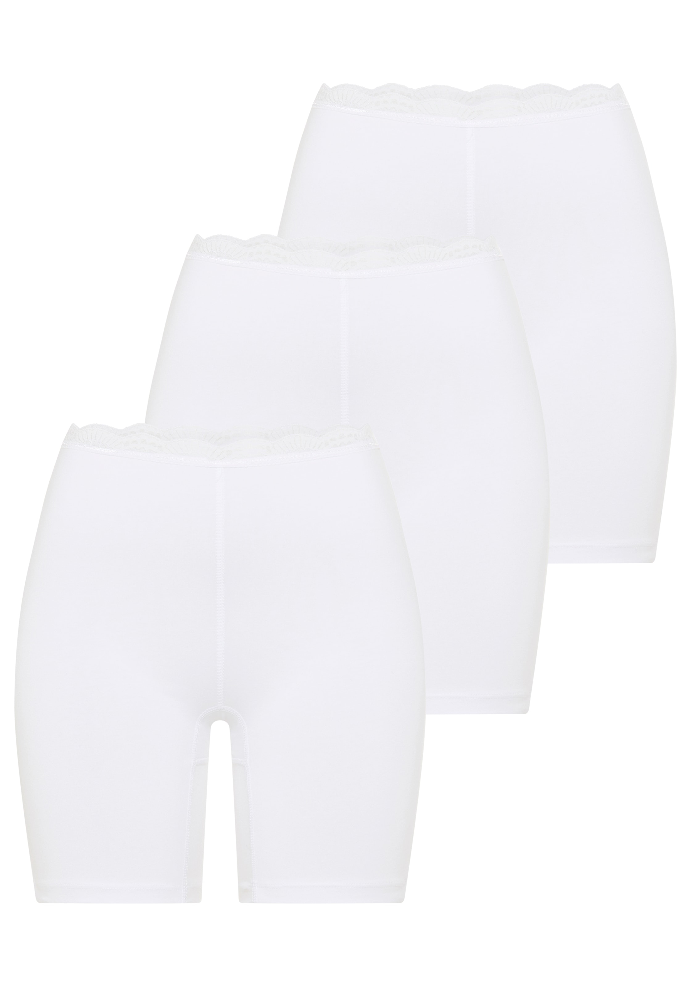YSABEL MORA Lange Unterhose "BASIC COLLECTION COTTON WITH LACE" 3er Pack, a günstig online kaufen