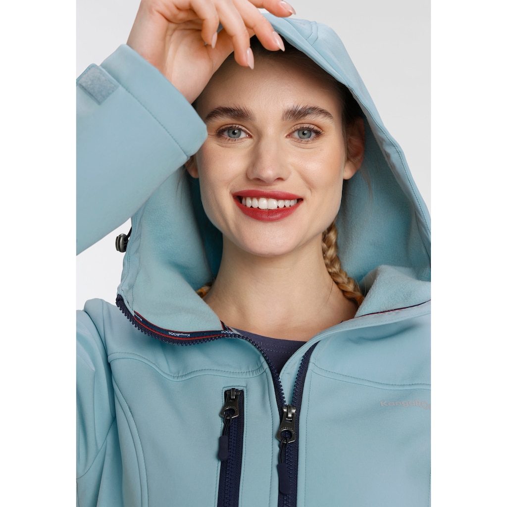 KangaROOS Softshelljacke, mit Kapuze