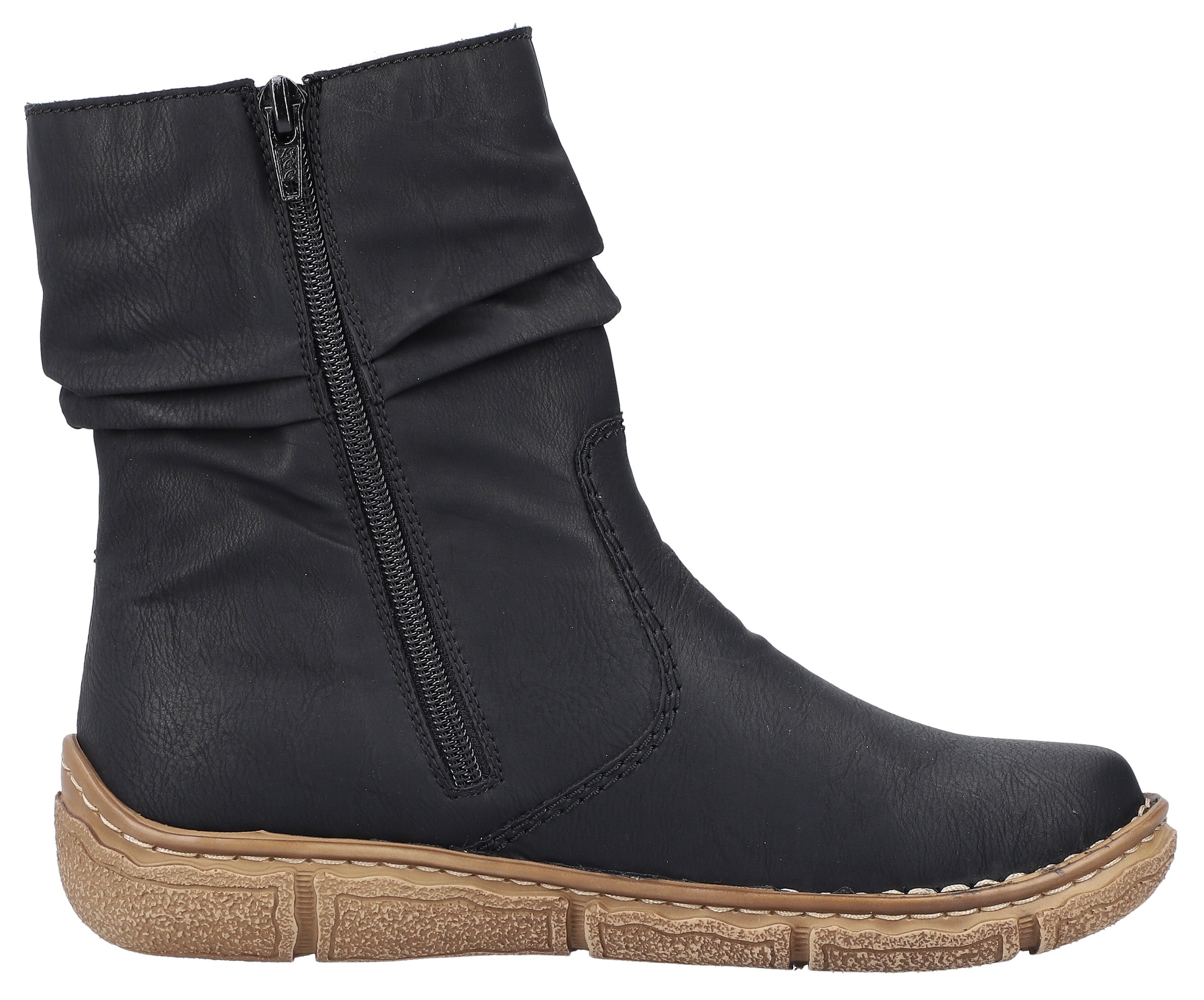 Rieker Winterboots, mit kontrastfarbener Rahmennaht