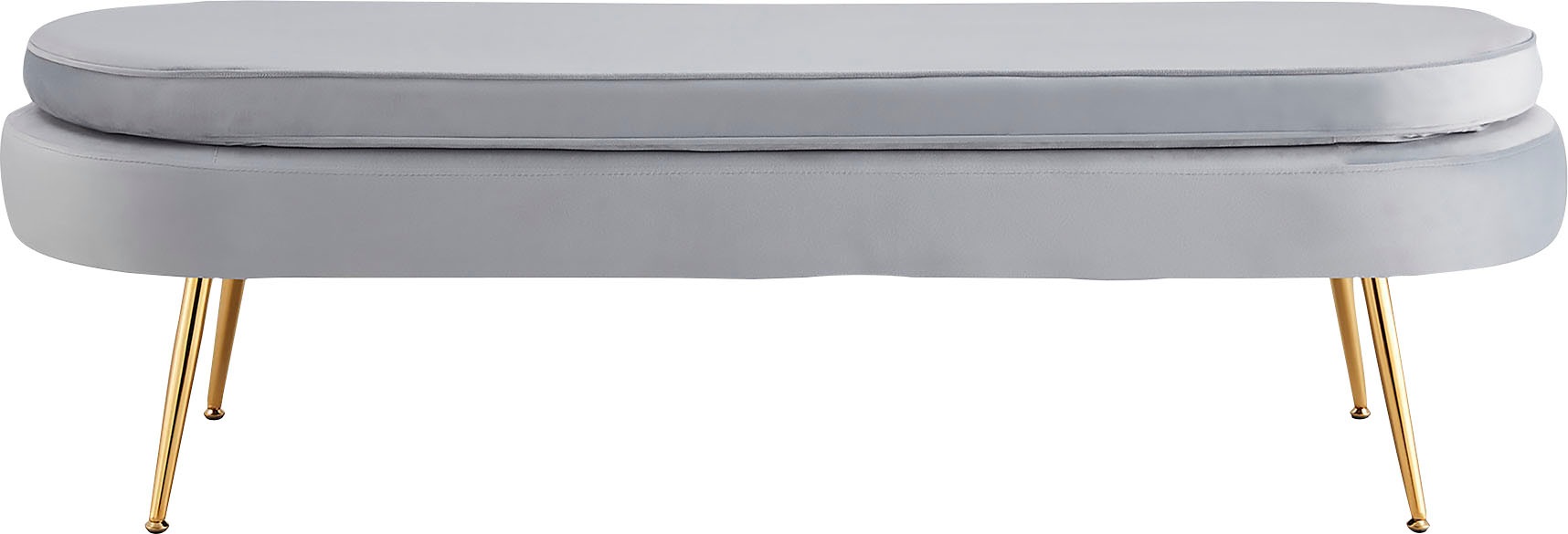 SalesFever Polsterbank "Clam Elegante Bank mit Polsterung" Eleganz in Gold: günstig online kaufen